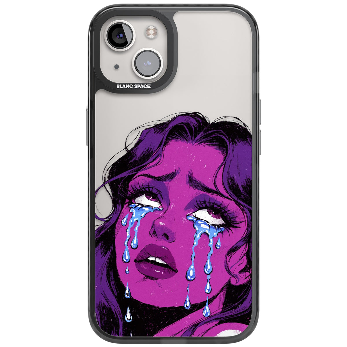 Drama Queen iPhone 12 / 12 Pro / iPhone 13 / iPhone 14 / iPhone 14 Plus / iPhone 15 / iPhone 15 Plus Impact Black Phone Case front