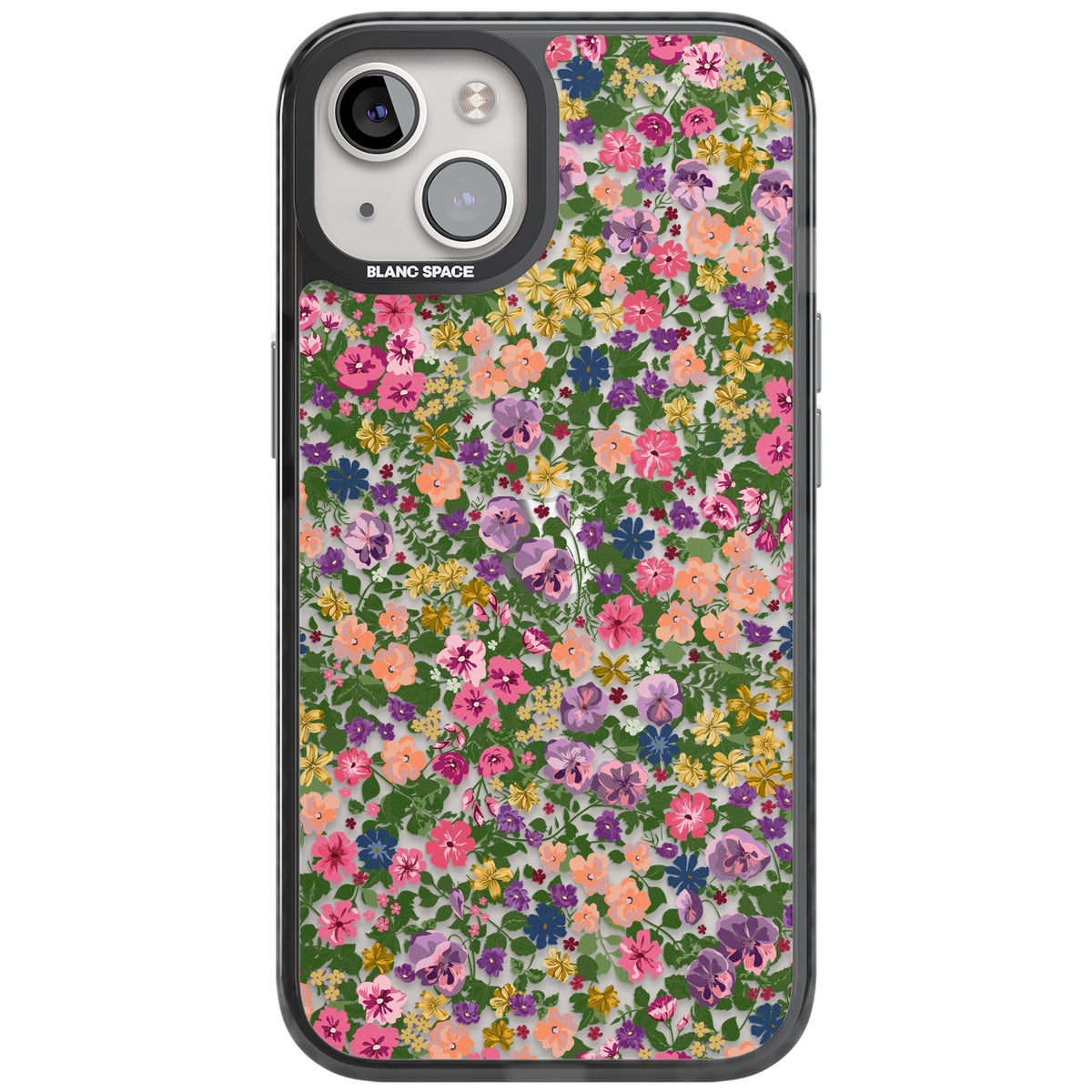 Lake Como Meadow iPhone 12 / 12 Pro / iPhone 13 / iPhone 14 / iPhone 14 Plus / iPhone 15 / iPhone 15 Plus Impact Black Phone Case front