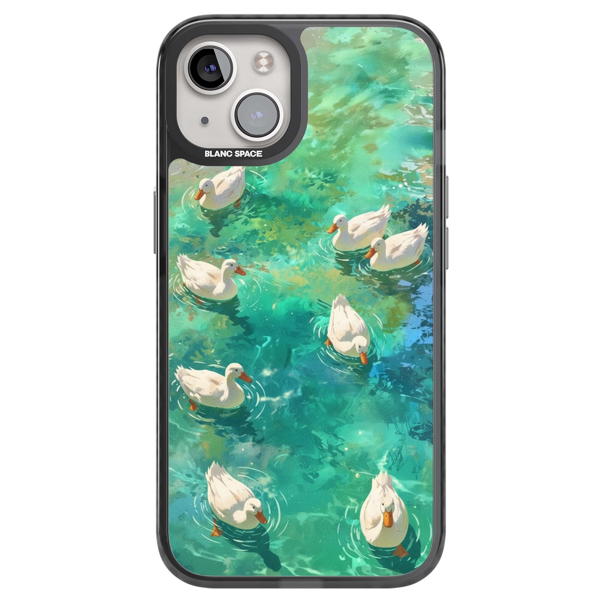 Ducks In The Pond for her iPhone case | Black Impact Magsafe case for iPhone 13, iPhone 14, iPhone 15