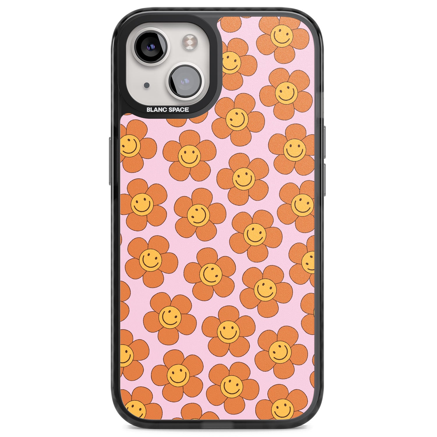 Floral Smiles Magsafe Black Impact Phone Case for iPhone 13, iPhone 14, iPhone 15