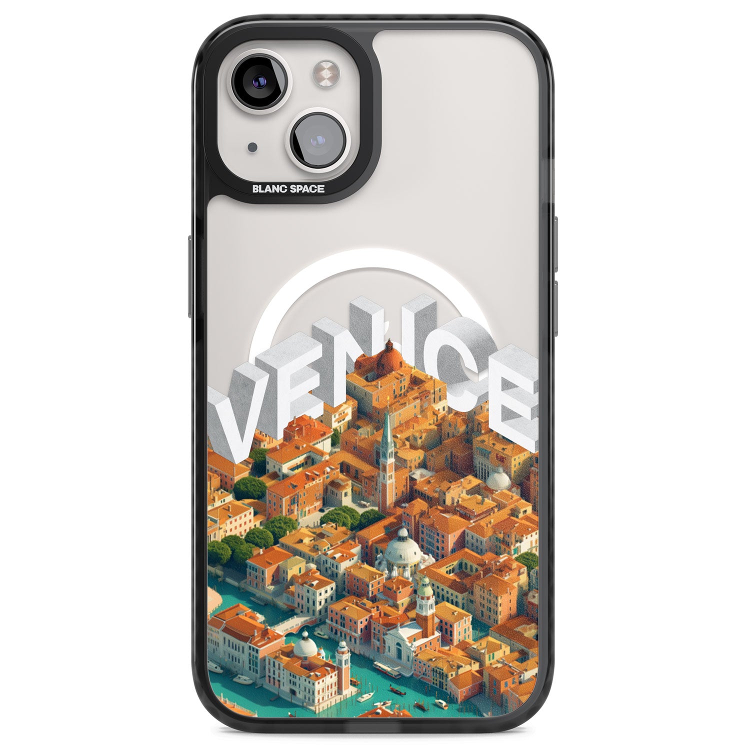 Venice Magsafe Black Impact Phone Case for iPhone 13, iPhone 14, iPhone 15