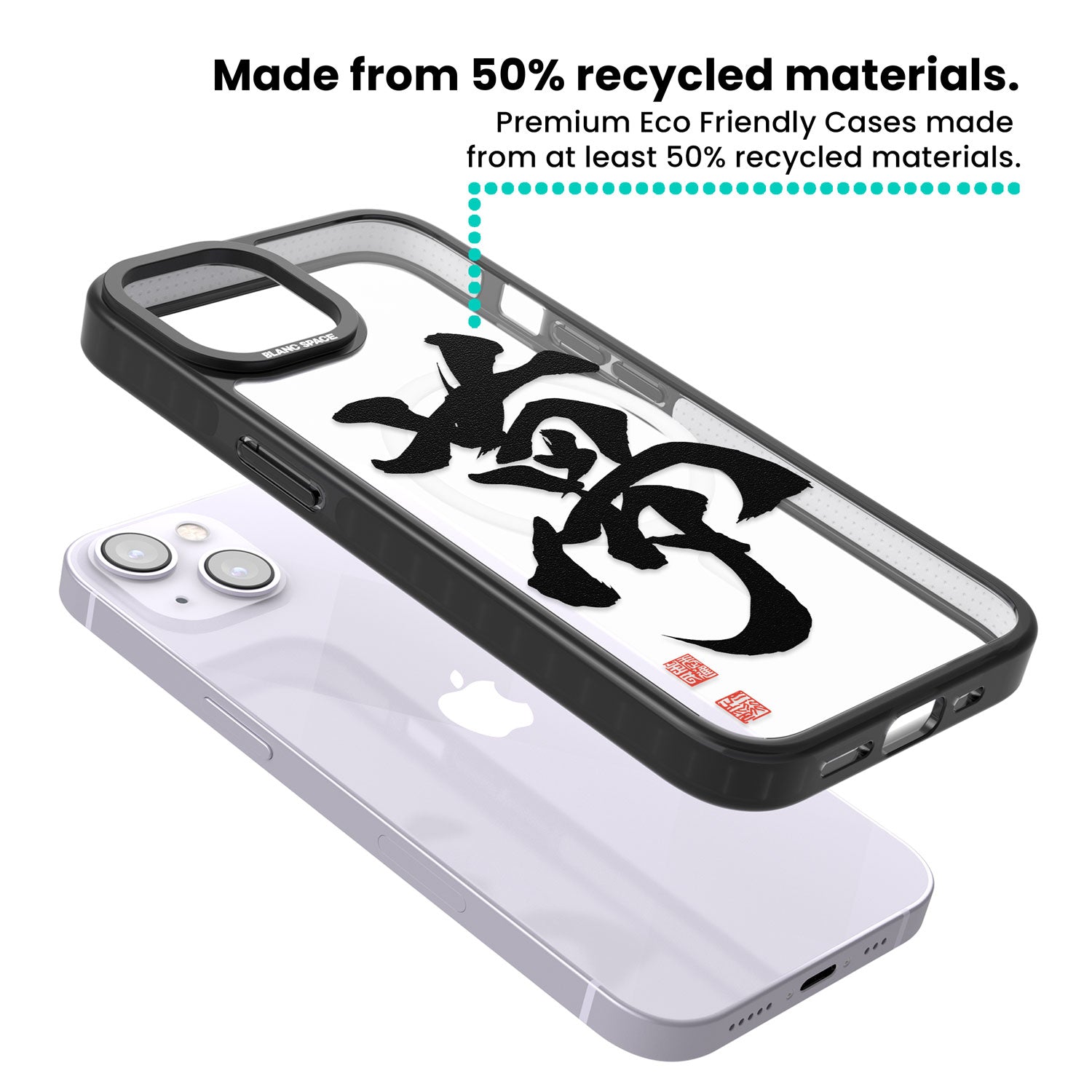 Japanese Kanji - Dream Magsafe Black Impact Phone Case for iPhone 13, iPhone 14, iPhone 15