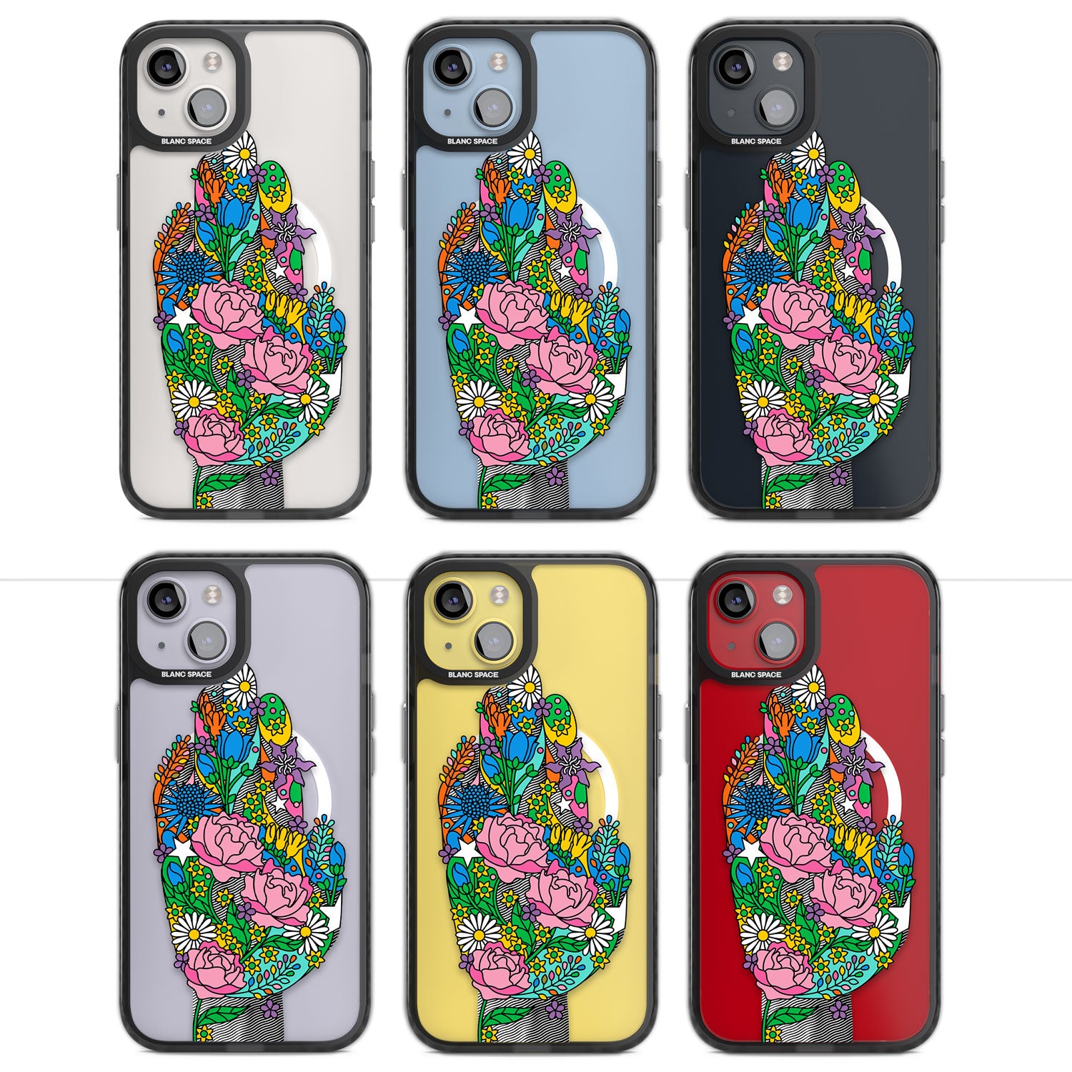 Garden Touch Magsafe Black Impact Phone Case for iPhone 13, iPhone 14, iPhone 15