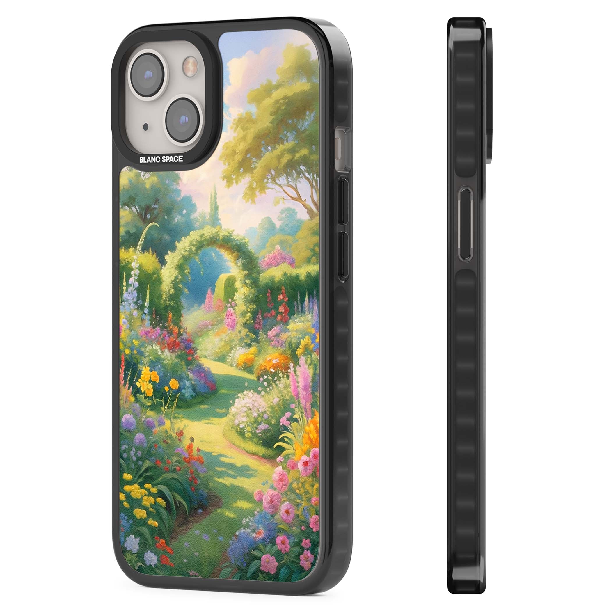 The Painter's Garden floral iPhone case | Black Impact Magsafe case for iPhone 13, iPhone 14, iPhone 15