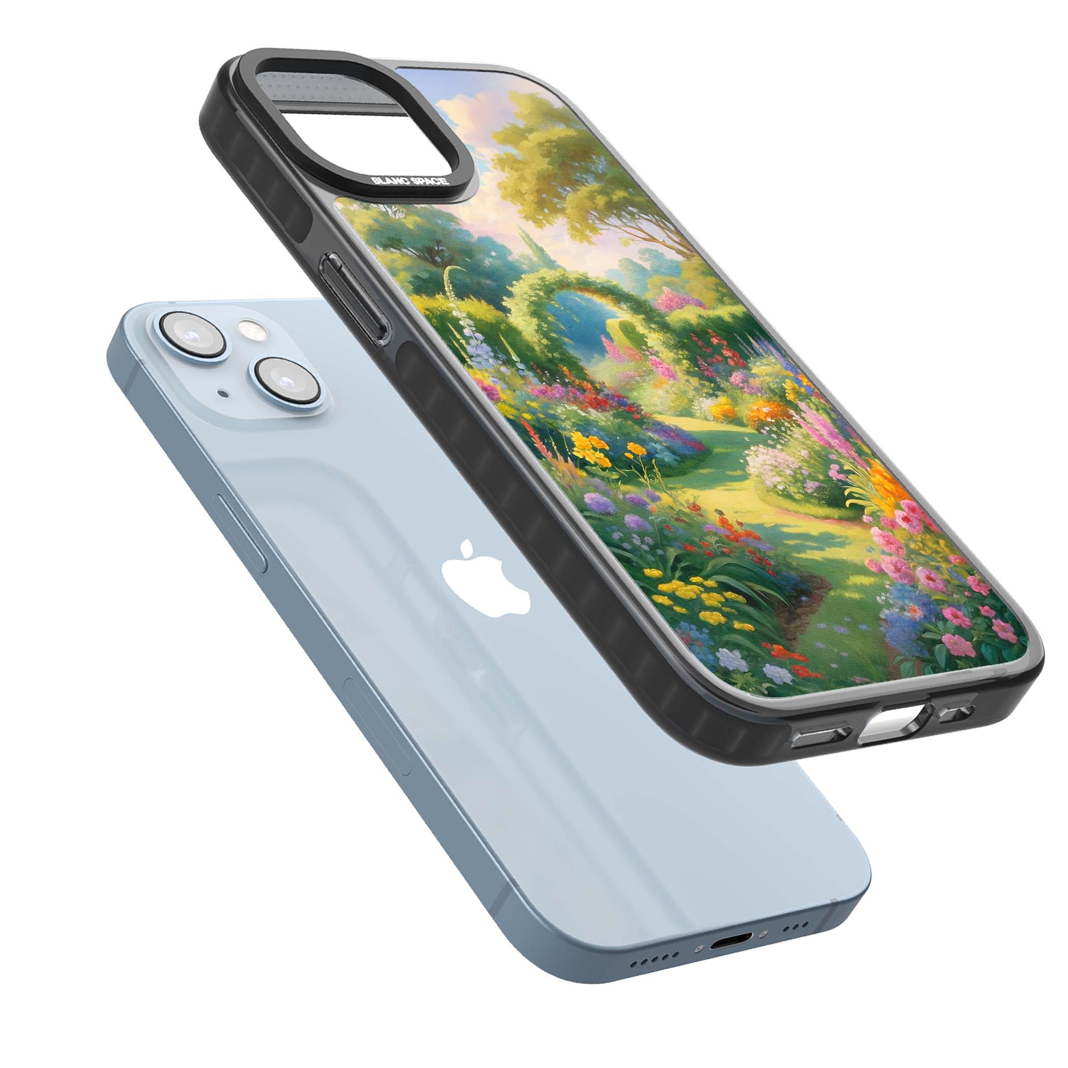 The Painter's Garden floral iPhone case | Black Impact Magsafe case for iPhone 13, iPhone 14, iPhone 15