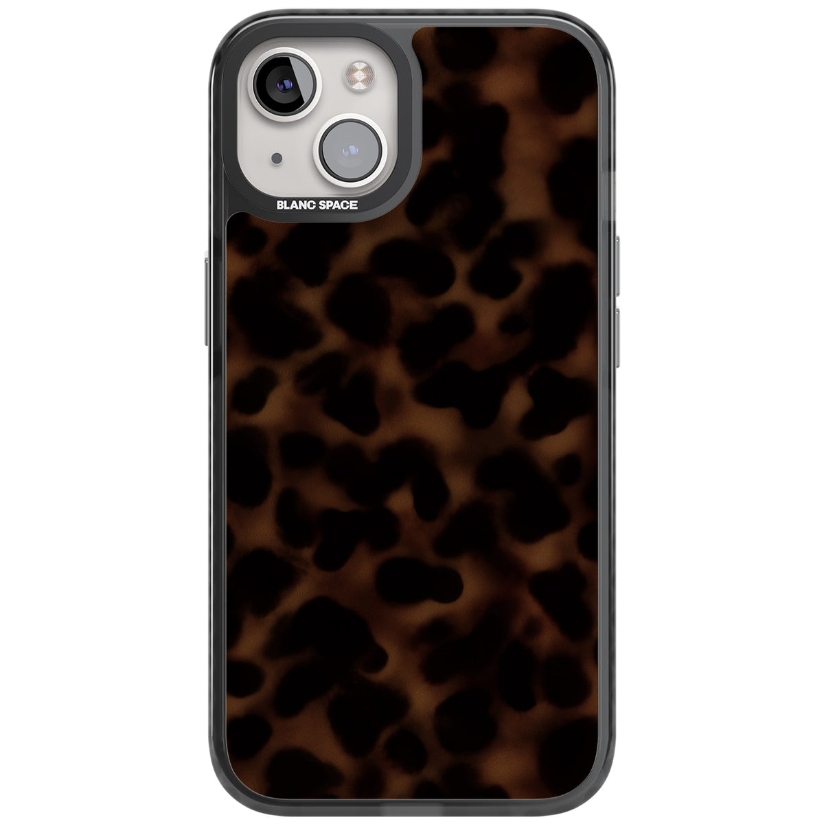 Dark Tortoise Shell old money iPhone case featuring a dark tortoiseshell pattern with amber and black animal print tones iPhone 12 / 12 Pro / iPhone 12 / iPhone 12 Pro / iPhone 13 / iPhone 14 / iPhone 14 Plus / iPhone 15 / iPhone 15 Plus Impact Pro Black Phone Case front