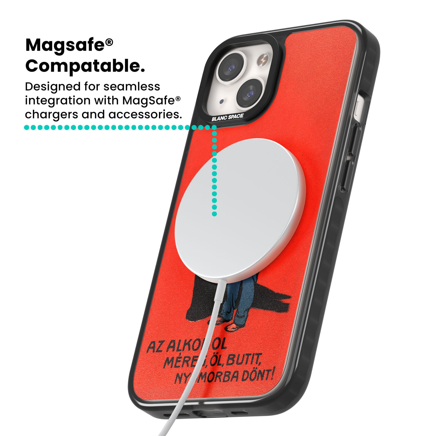 Az Alkohol Poster Magsafe Black Impact Phone Case for iPhone 13, iPhone 14, iPhone 15