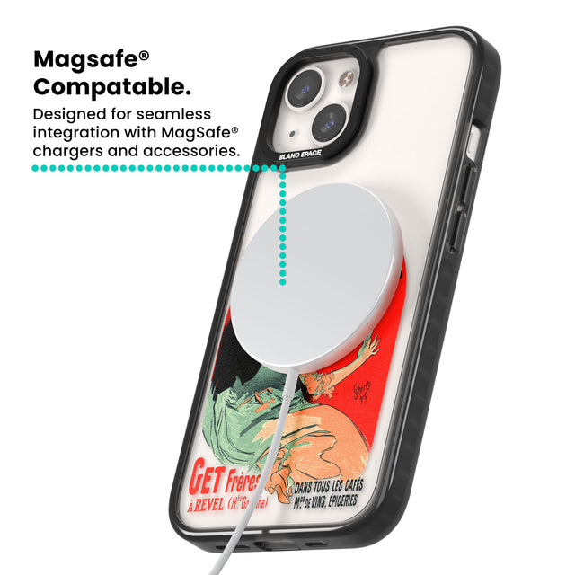 Pippermint Poster Magsafe Black Impact Phone Case for iPhone 13, iPhone 14, iPhone 15