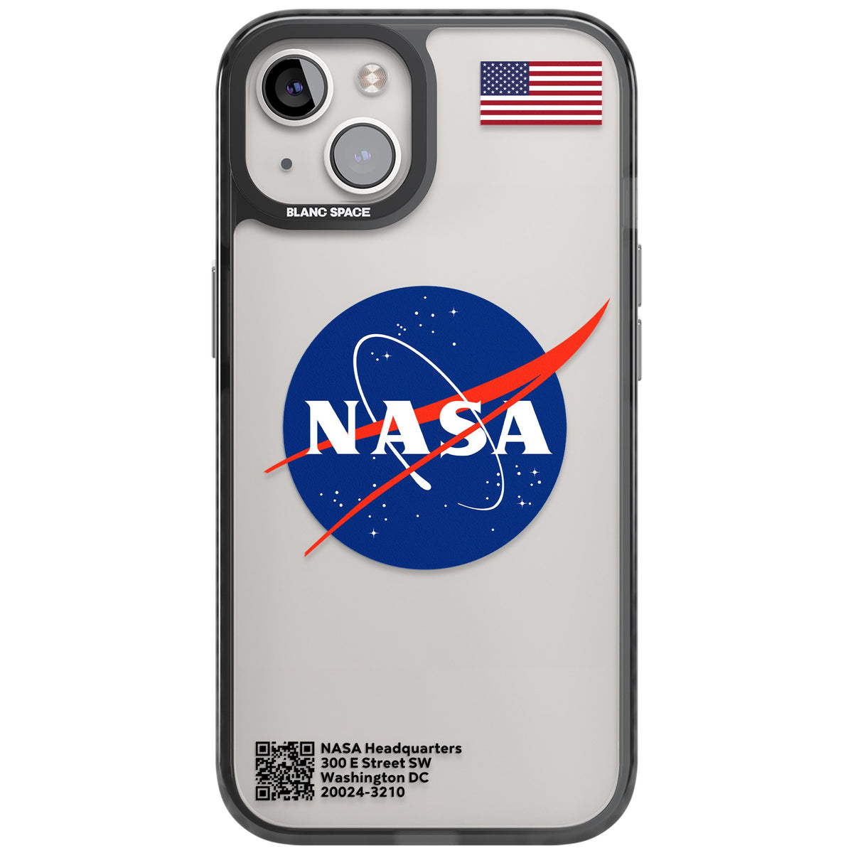 Nasa Meatball iPhone 12 / 12 Pro / iPhone 13 / iPhone 14 / iPhone 14 Plus / iPhone 15 / iPhone 15 Plus Impact Black Phone Case front