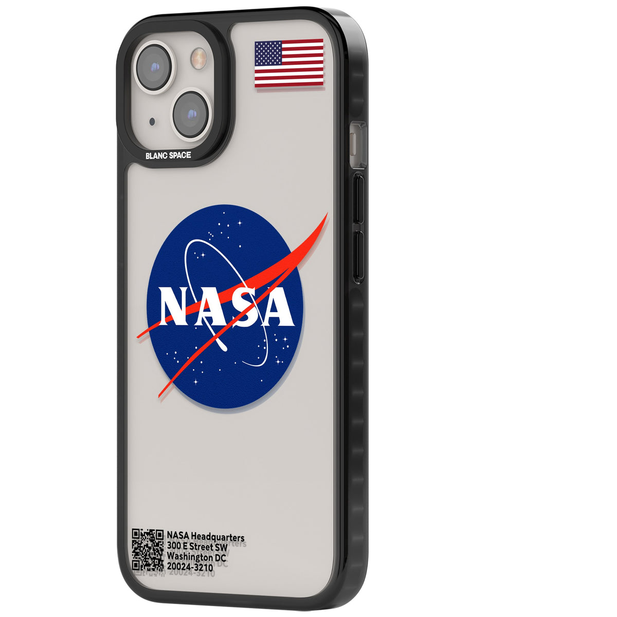 Nasa Meatball iPhone 12 / 12 Pro / iPhone 13 / iPhone 14 / iPhone 14 Plus / iPhone 15 / iPhone 15 Plus Impact Black Phone Case side