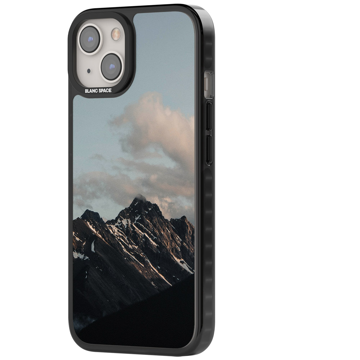 Twilight Mountain iPhone 12 / 12 Pro / iPhone 13 / iPhone 14 / iPhone 14 Plus / iPhone 15 / iPhone 15 Plus Impact Black Phone Case side
