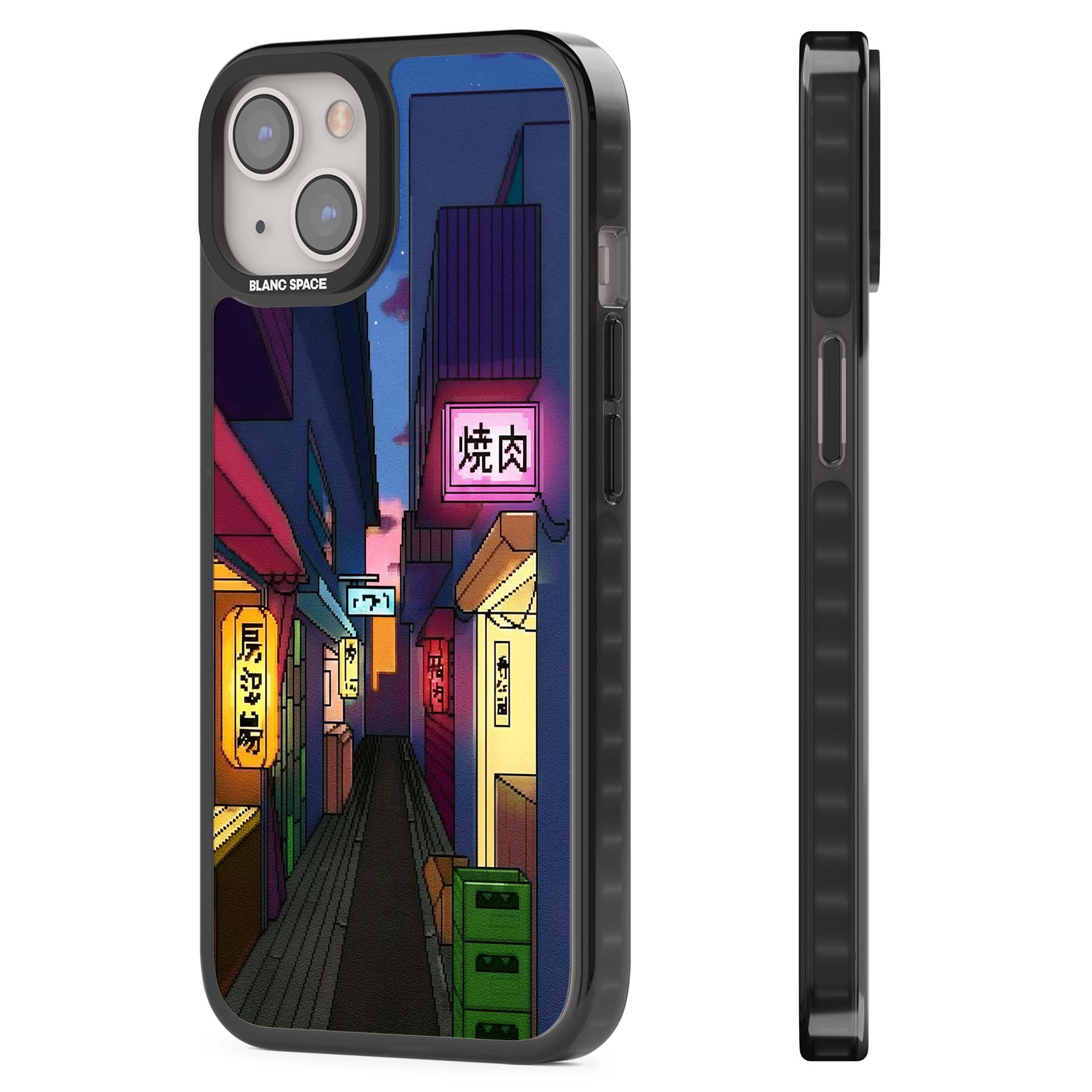 Nights In The Yokocho for him iPhone case | Black Impact case for iPhone 13, iPhone 14, iPhone 15