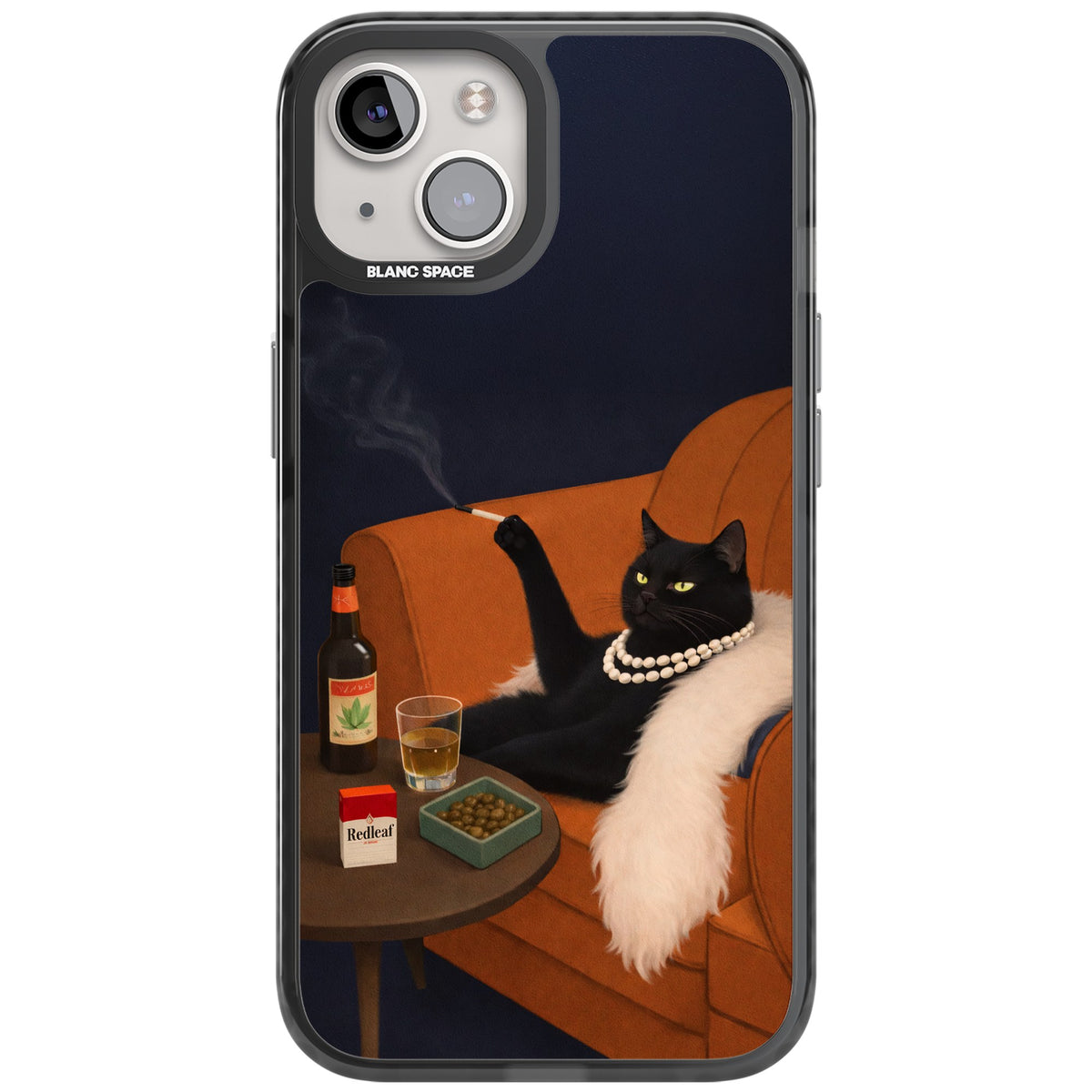 Spoiled Rotten Cat iPhone 12 / 12 Pro / iPhone 13 / iPhone 14 / iPhone 14 Plus / iPhone 15 / iPhone 15 Plus Impact Black Phone Case front