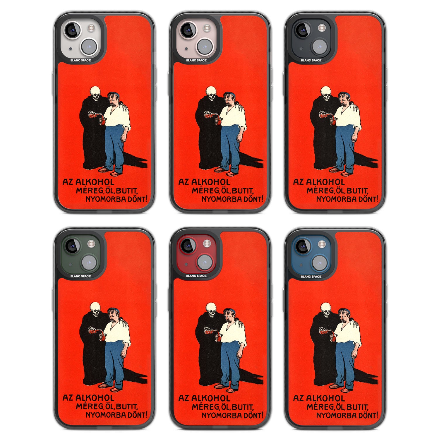 Az Alkohol Poster Black Impact Phone Case for iPhone 13, iPhone 14, iPhone 15