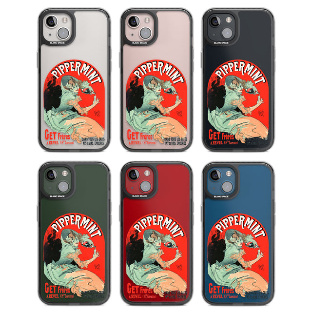 Pippermint Poster Black Impact Phone Case for iPhone 13, iPhone 14, iPhone 15