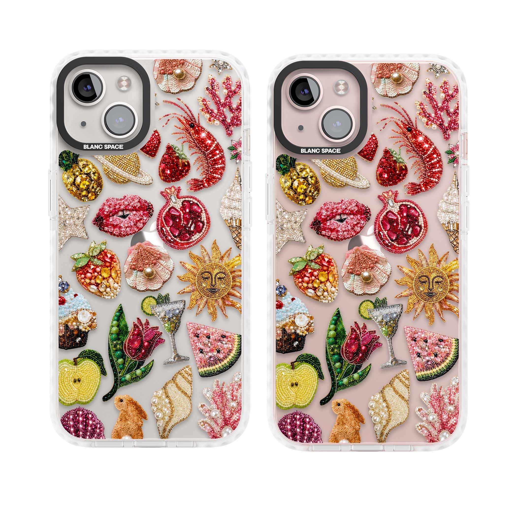 Beaded Riviera coquette iPhone case | Clear Impact case for iPhone 13, iPhone 14, iPhone 15