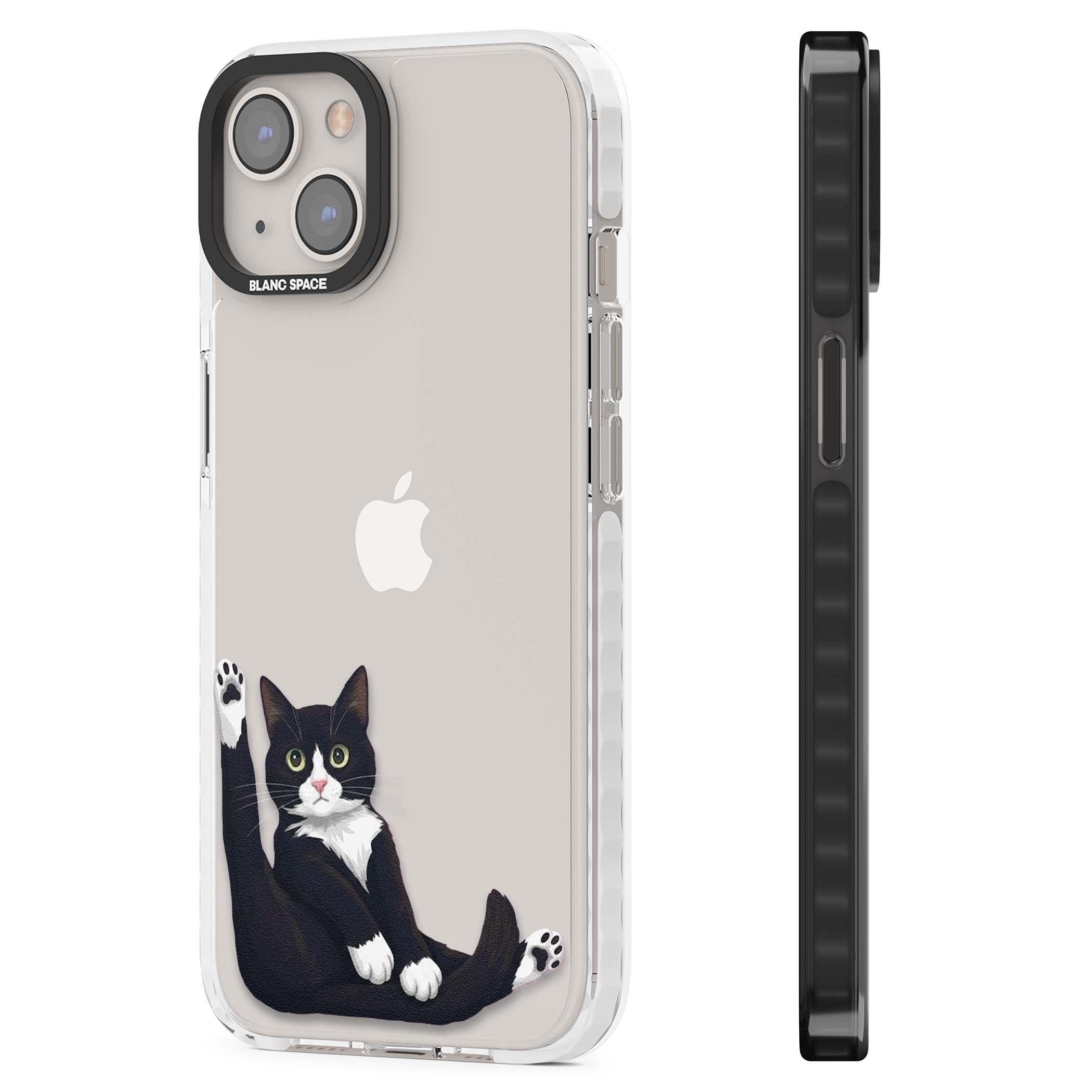 Mid-Groom Cat animals iPhone case | Clear Impact case for iPhone 13, iPhone 14, iPhone 15