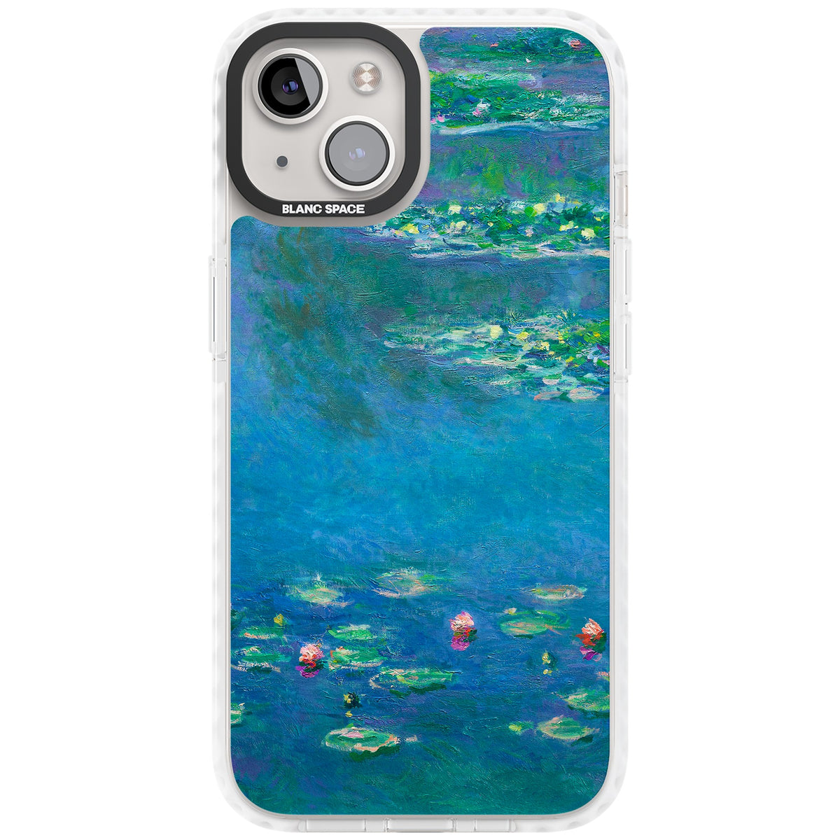 Water Lilies iPhone 12 / 12 Pro / iPhone 13 / iPhone 14 / iPhone 14 Plus / iPhone 15 / iPhone 15 Plus Impact Clear Phone Case front