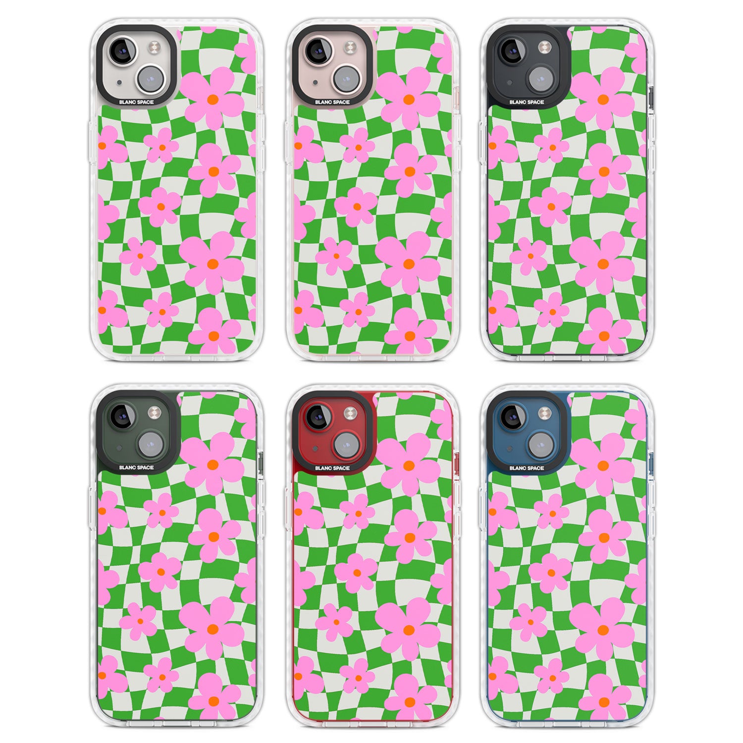 Spring Picnic Clear Impact Phone Case for iPhone 13, iPhone 14, iPhone 15