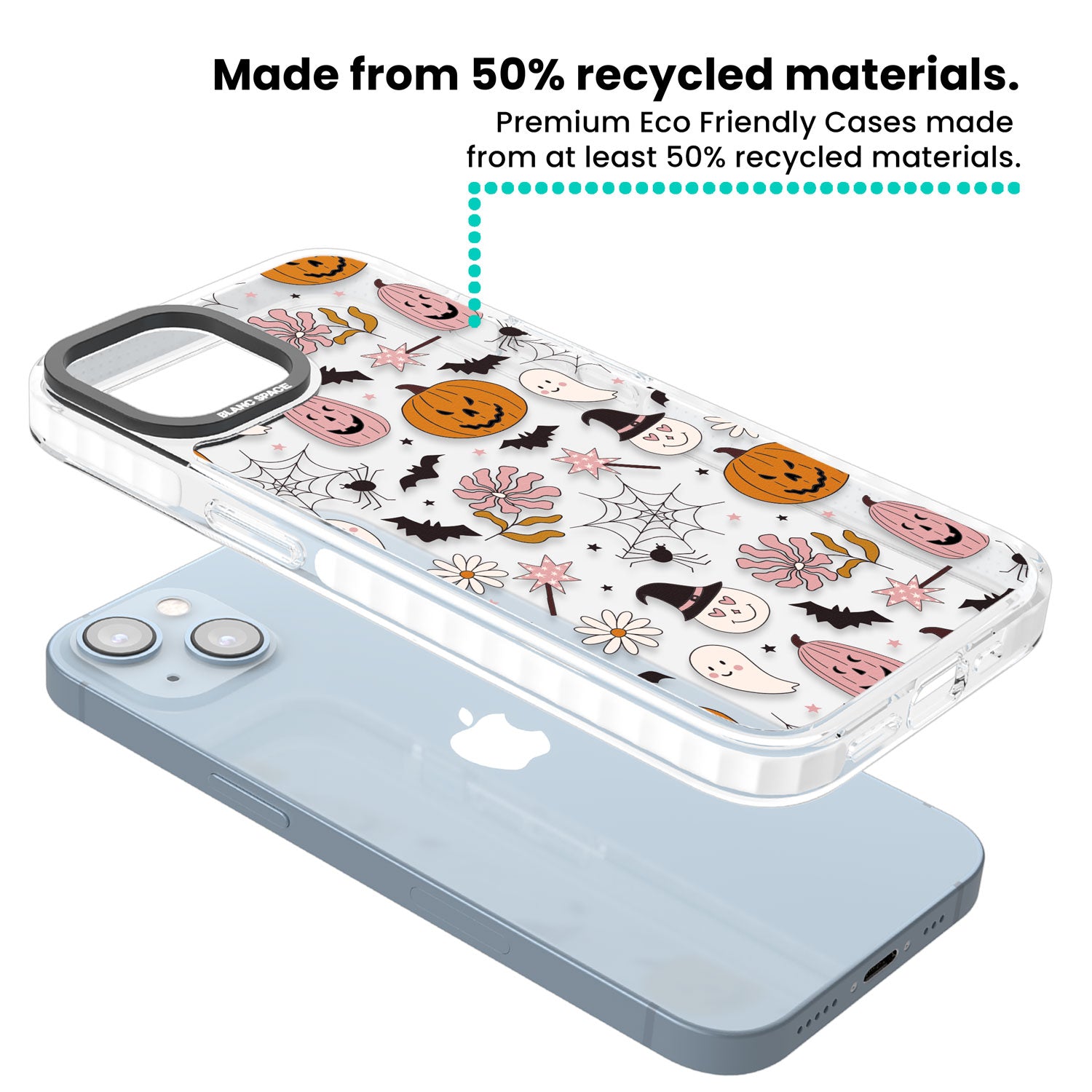 Spooky Mix Clear Impact Phone Case for iPhone 13, iPhone 14, iPhone 15