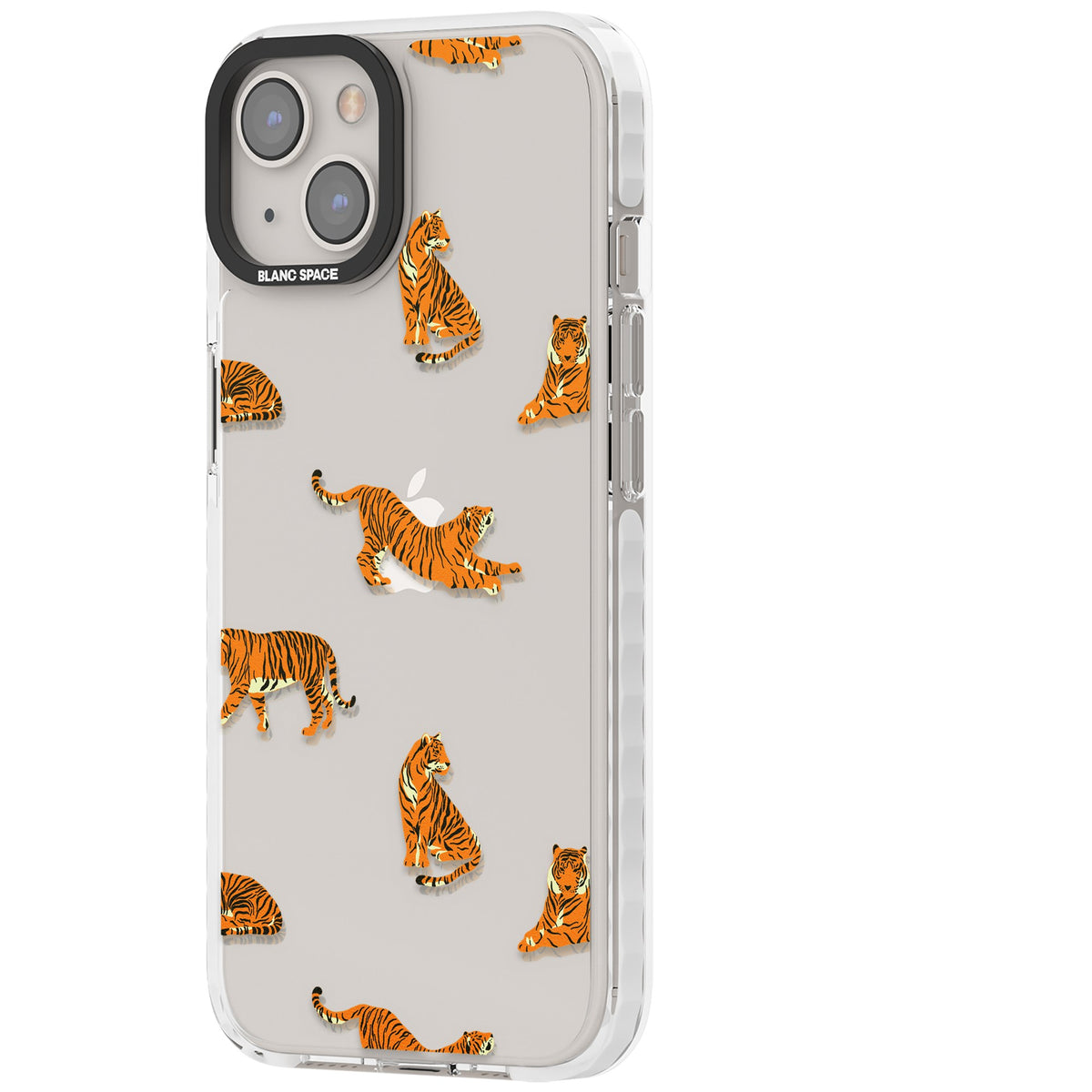 Tiger Lounge iPhone 12 / 12 Pro / iPhone 13 / iPhone 14 / iPhone 14 Plus / iPhone 15 / iPhone 15 Plus Impact Clear Phone Case side