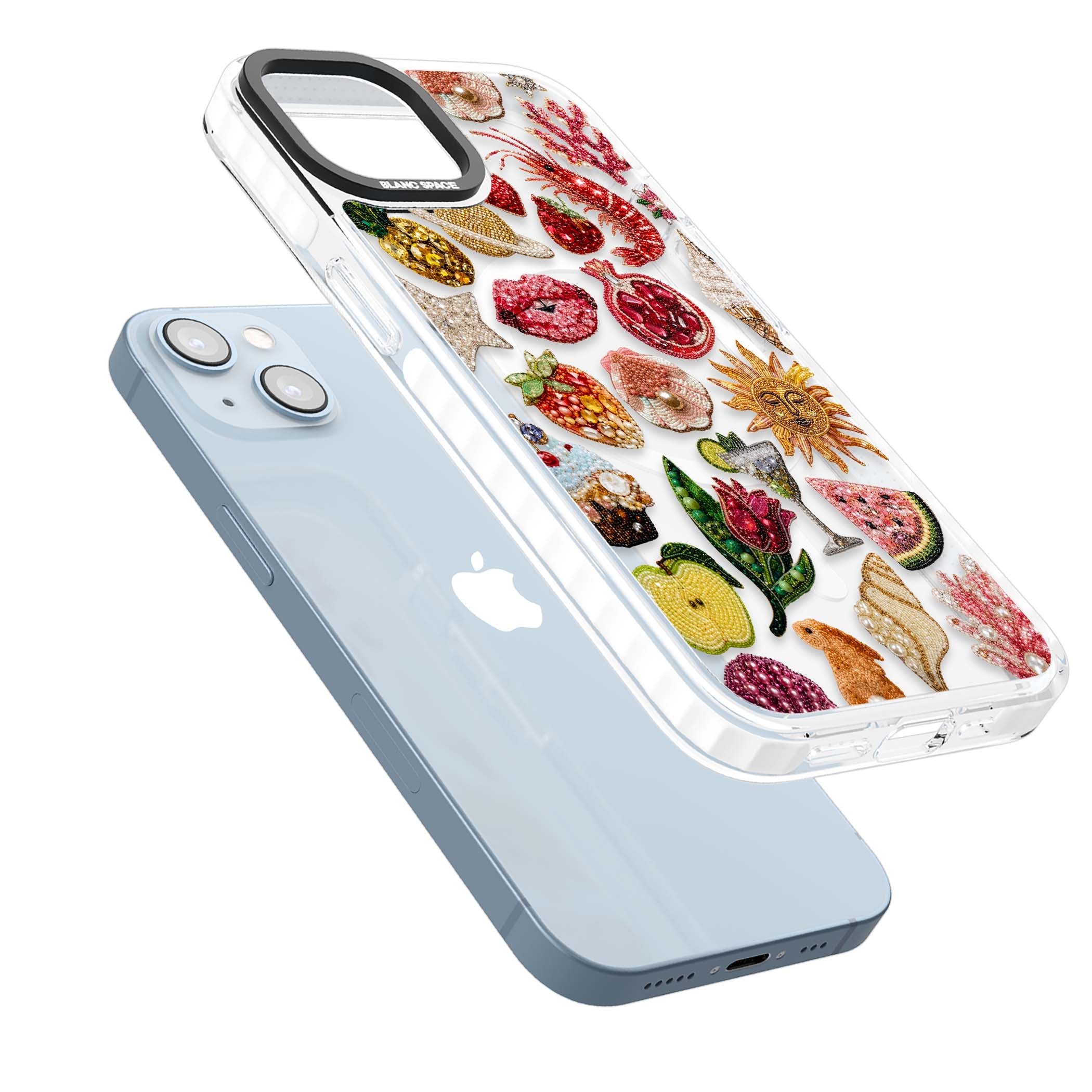 Beaded Riviera coquette iPhone case | Impact Magsafe case for iPhone 13, iPhone 14, iPhone 15
