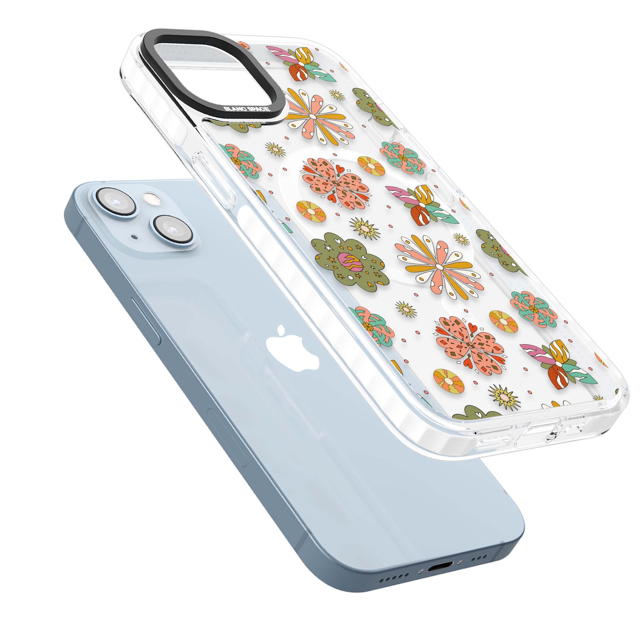 Elevate Your Phone'S Style With This Boho Celestial Sun & Eye Phone Case, Featuring A Mystical Blend Of Suns, All-Seeing Eyes, Butterflies, Stars, And