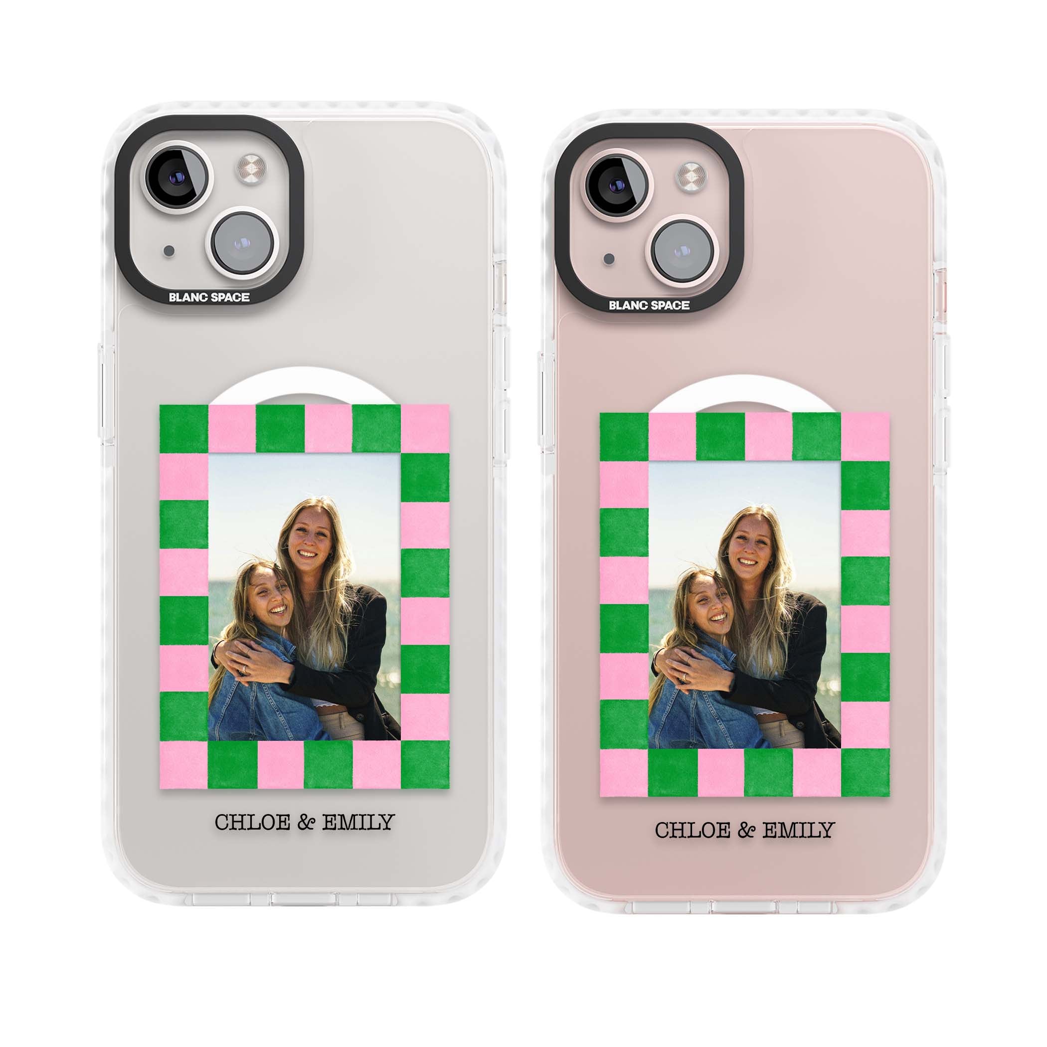 Riviera Check Photo cute iPhone case | Impact Magsafe case for iPhone 13, iPhone 14, iPhone 15