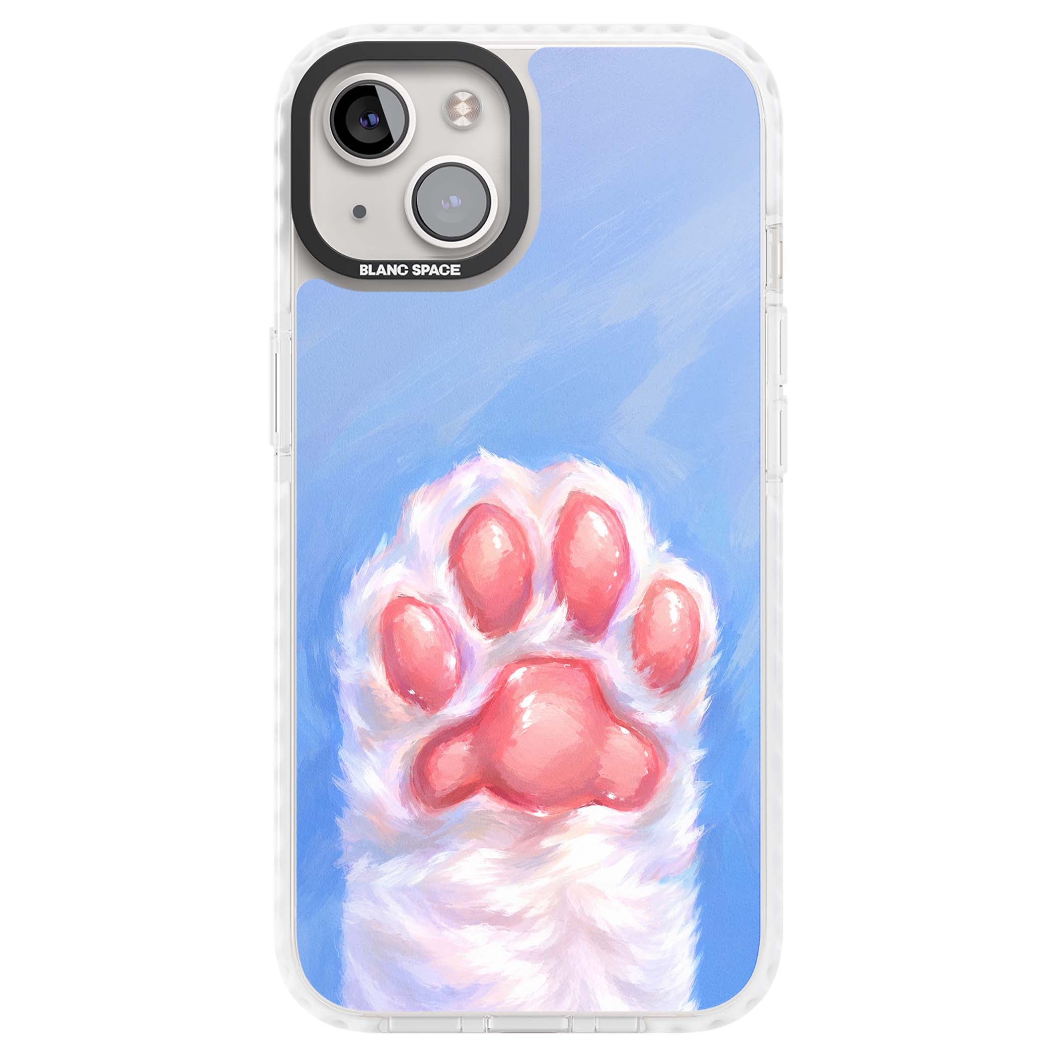 Soft White Paw cute iPhone case | Impact Magsafe case for iPhone 13, iPhone 14, iPhone 15