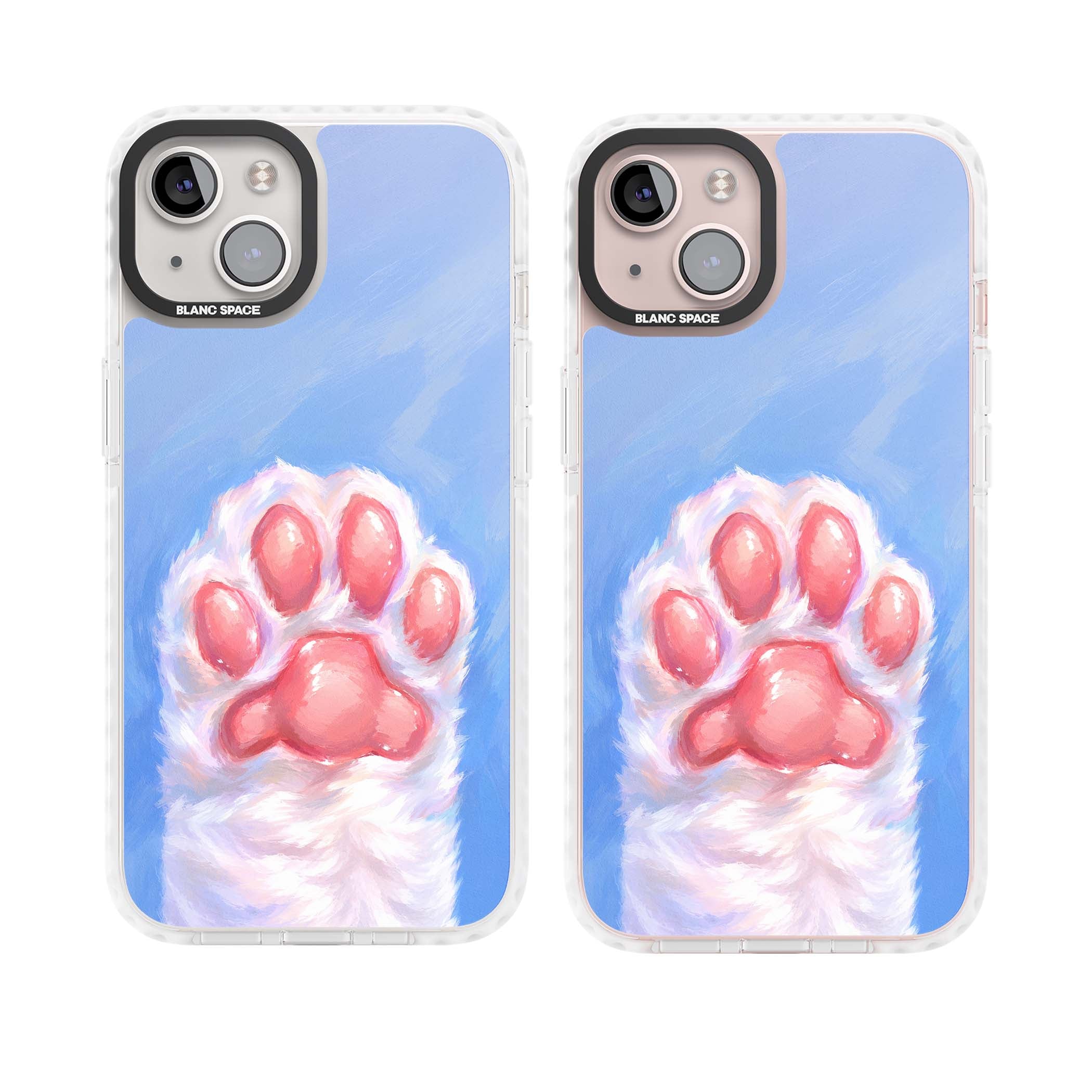 Soft White Paw cute iPhone case | Impact Magsafe case for iPhone 13, iPhone 14, iPhone 15
