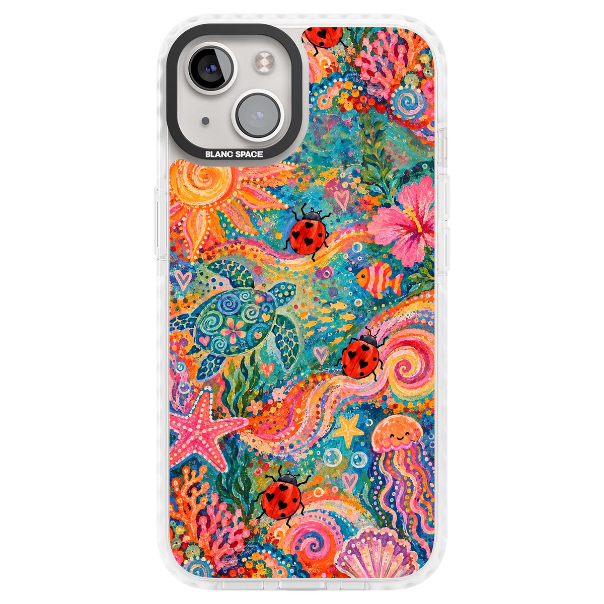 Coral Whimsy for her iPhone case | Impact Magsafe case for iPhone 13, iPhone 14, iPhone 15