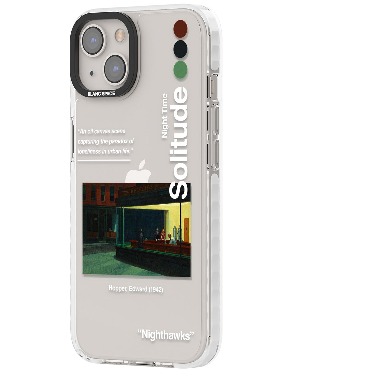 Nighthawks iPhone 12 / 12 Pro / iPhone 13 / iPhone 14 / iPhone 14 Plus / iPhone 15 / iPhone 15 Plus Impact Clear Phone Case side