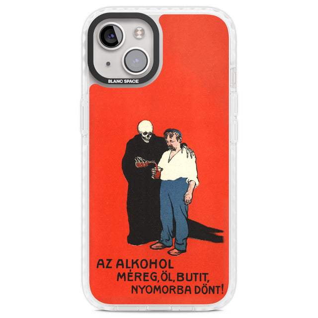 Az Alkohol Poster Clear Impact Phone Case for iPhone 13, iPhone 14, iPhone 15