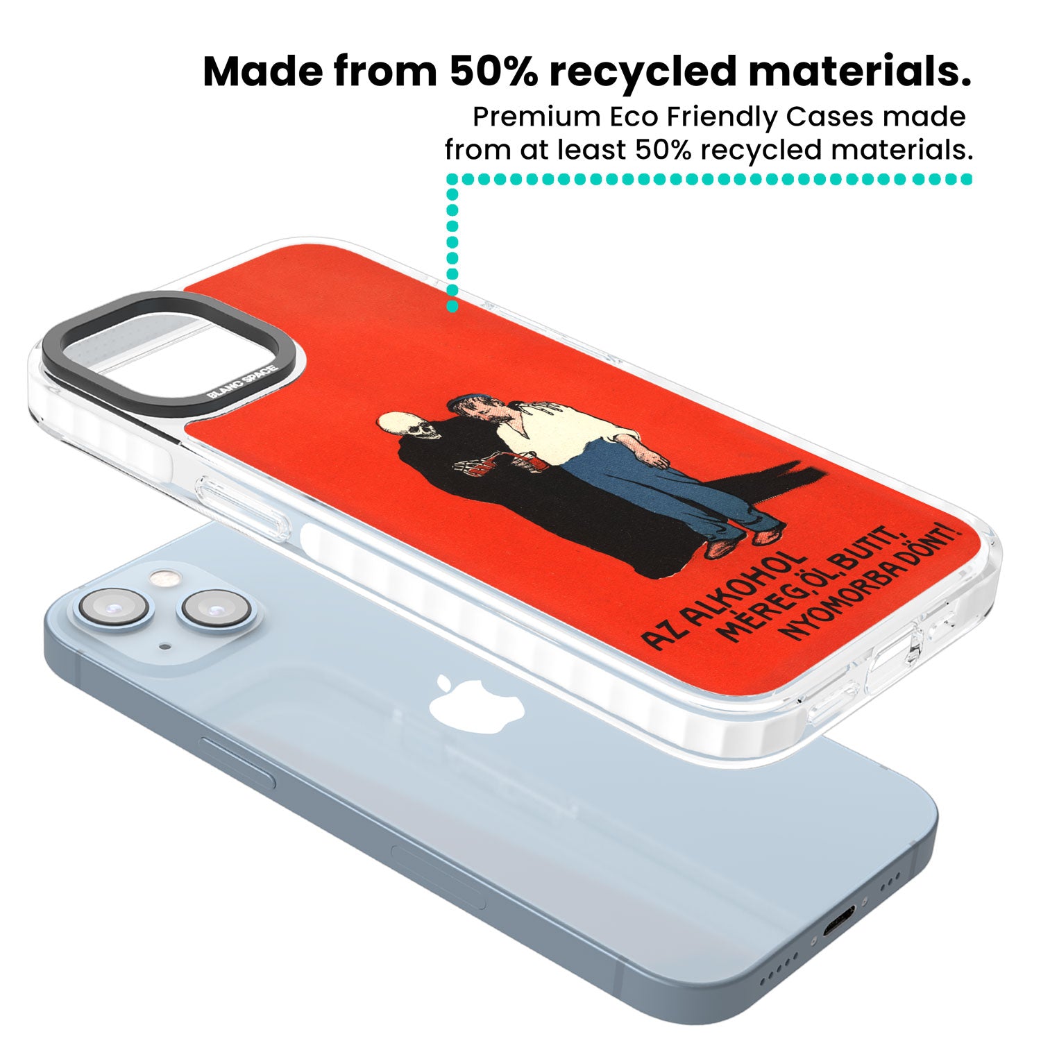 Az Alkohol Poster Clear Impact Phone Case for iPhone 13, iPhone 14, iPhone 15