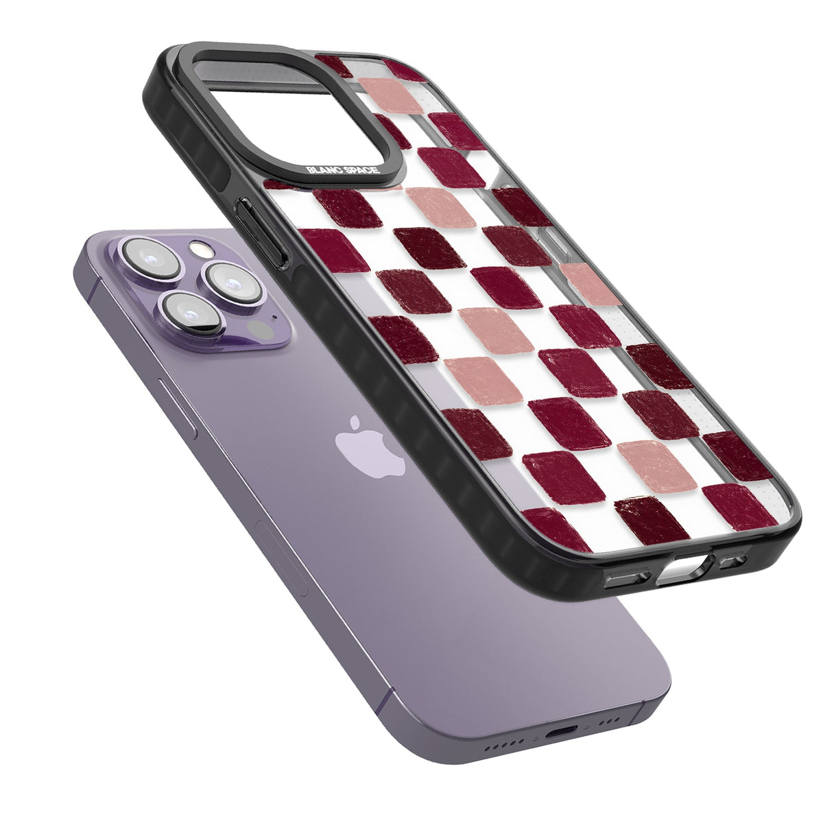 Date Swatches iPhone 12 Pro Max / iPhone 13 Pro / iPhone 13 Pro Max / iPhone 14 Pro / iPhone 14 Pro Max / iPhone 15 Pro / iPhone 15 Pro Max Impact Black Phone Case angled