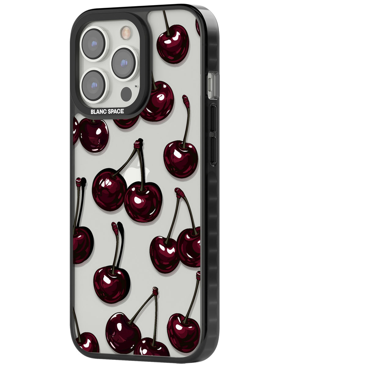 Cherry Wine iPhone 12 Pro Max / iPhone 13 Pro / iPhone 13 Pro Max / iPhone 14 Pro / iPhone 14 Pro Max / iPhone 15 Pro / iPhone 15 Pro Max Impact Black Phone Case side