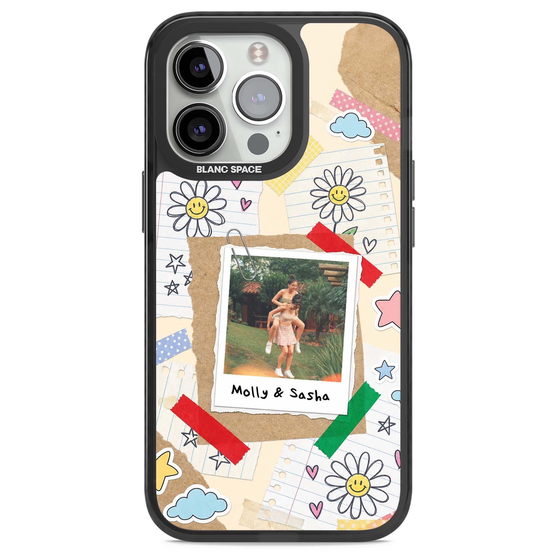 Scrapbook Photo coquette iPhone case | Black Impact case for iPhone 13 Pro, iPhone 14 Pro, iPhone 15 Pro