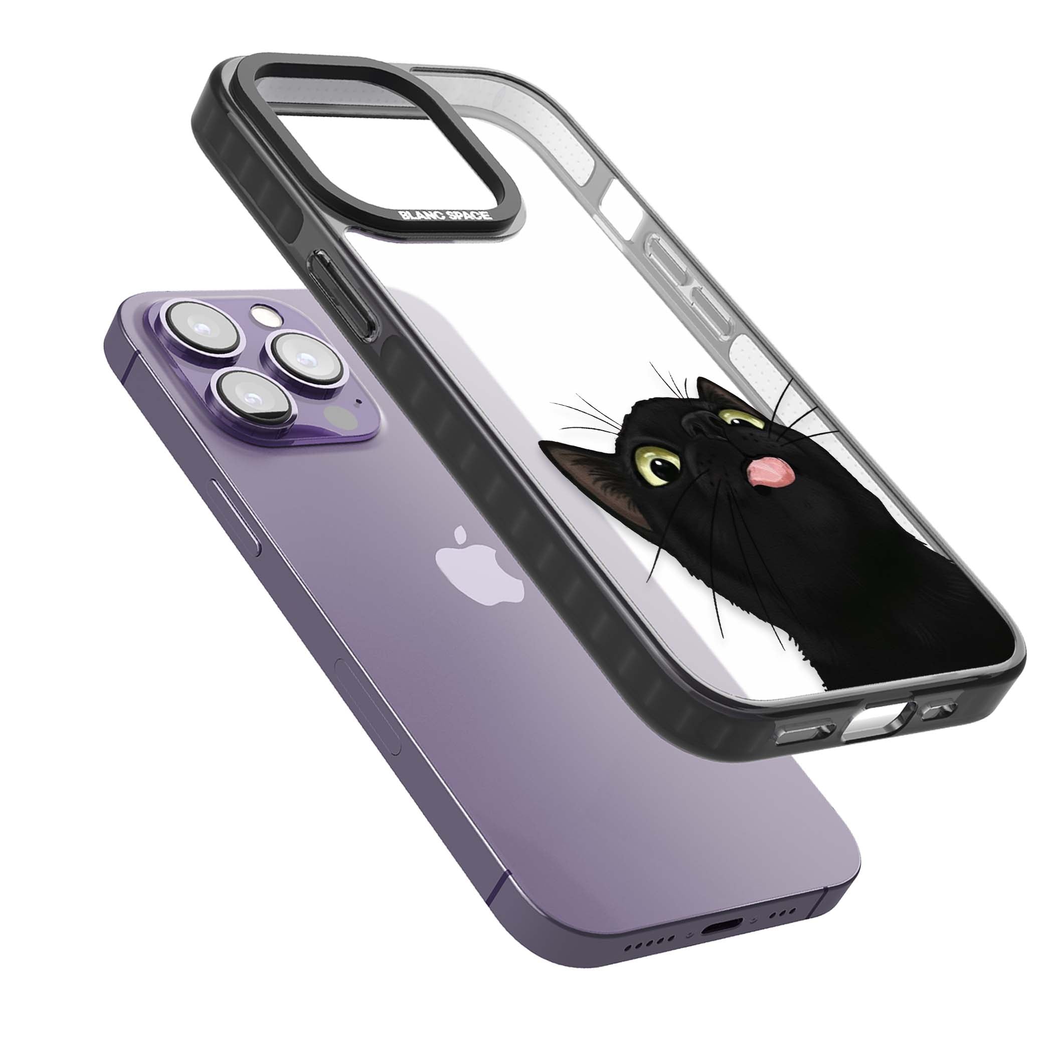 Black Cat Energy for her iPhone case | Black Impact case for iPhone 13 Pro, iPhone 14 Pro, iPhone 15 Pro