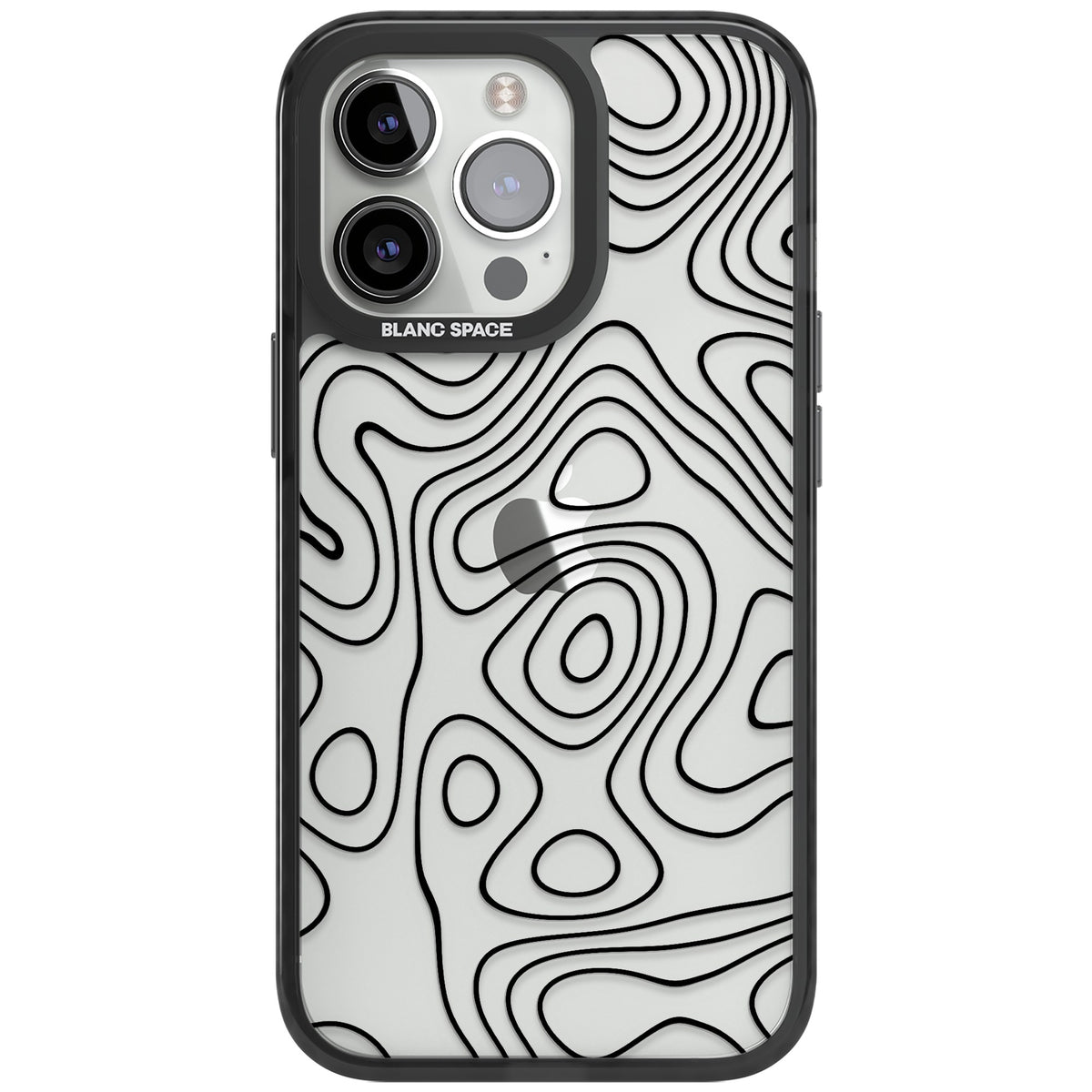Damascus Steel iPhone 12 Pro Max / iPhone 13 Pro / iPhone 13 Pro Max / iPhone 14 Pro / iPhone 14 Pro Max / iPhone 15 Pro / iPhone 15 Pro Max Impact Black Phone Case front