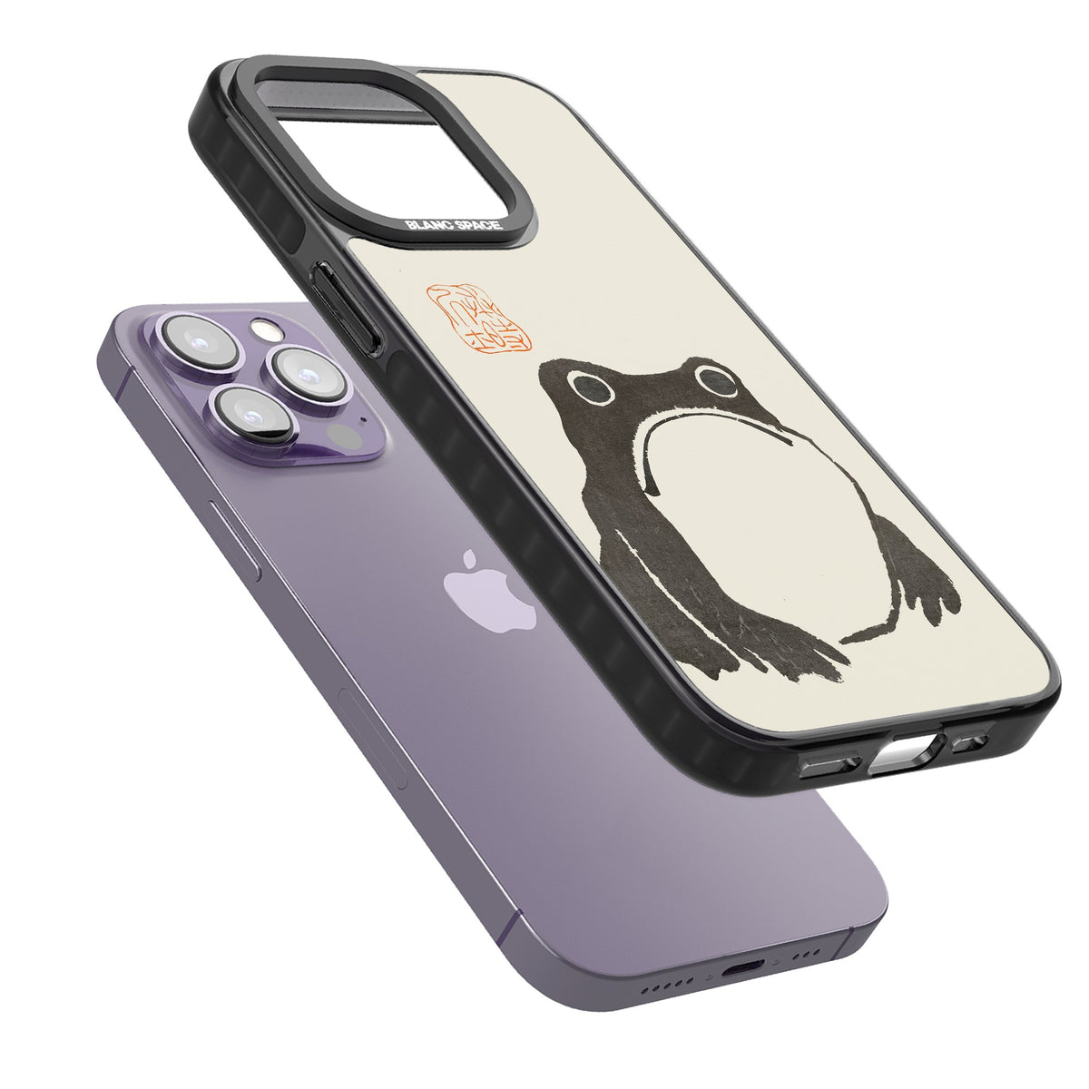 Matsumoto Hoji iPhone 12 Pro Max / iPhone 13 Pro / iPhone 13 Pro Max / iPhone 14 Pro / iPhone 14 Pro Max / iPhone 15 Pro / iPhone 15 Pro Max Impact Black Phone Case angled