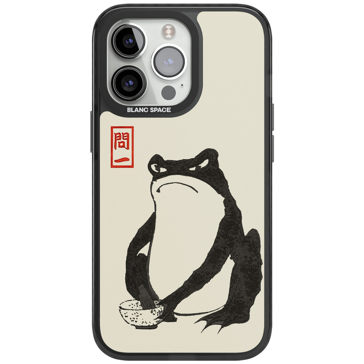 Matsumoto Hoji Grumpy Toad iPhone 12 Pro Max / iPhone 13 Pro / iPhone 13 Pro Max / iPhone 14 Pro / iPhone 14 Pro Max / iPhone 15 Pro / iPhone 15 Pro Max Impact Black Phone Case front