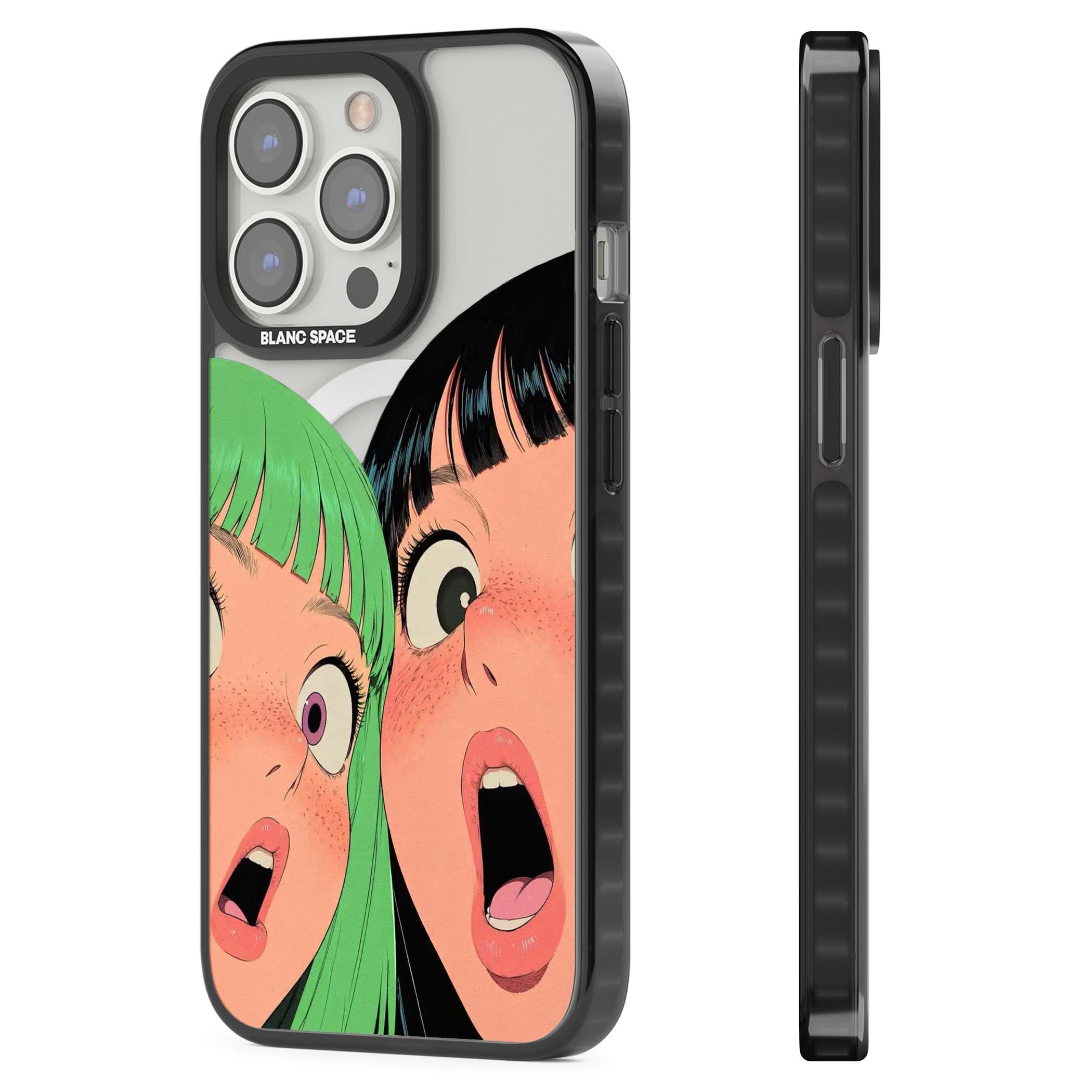 Gasp for her iPhone case | Black Impact Magsafe case for iPhone 13 Pro, iPhone 14 Pro, iPhone 15 Pro