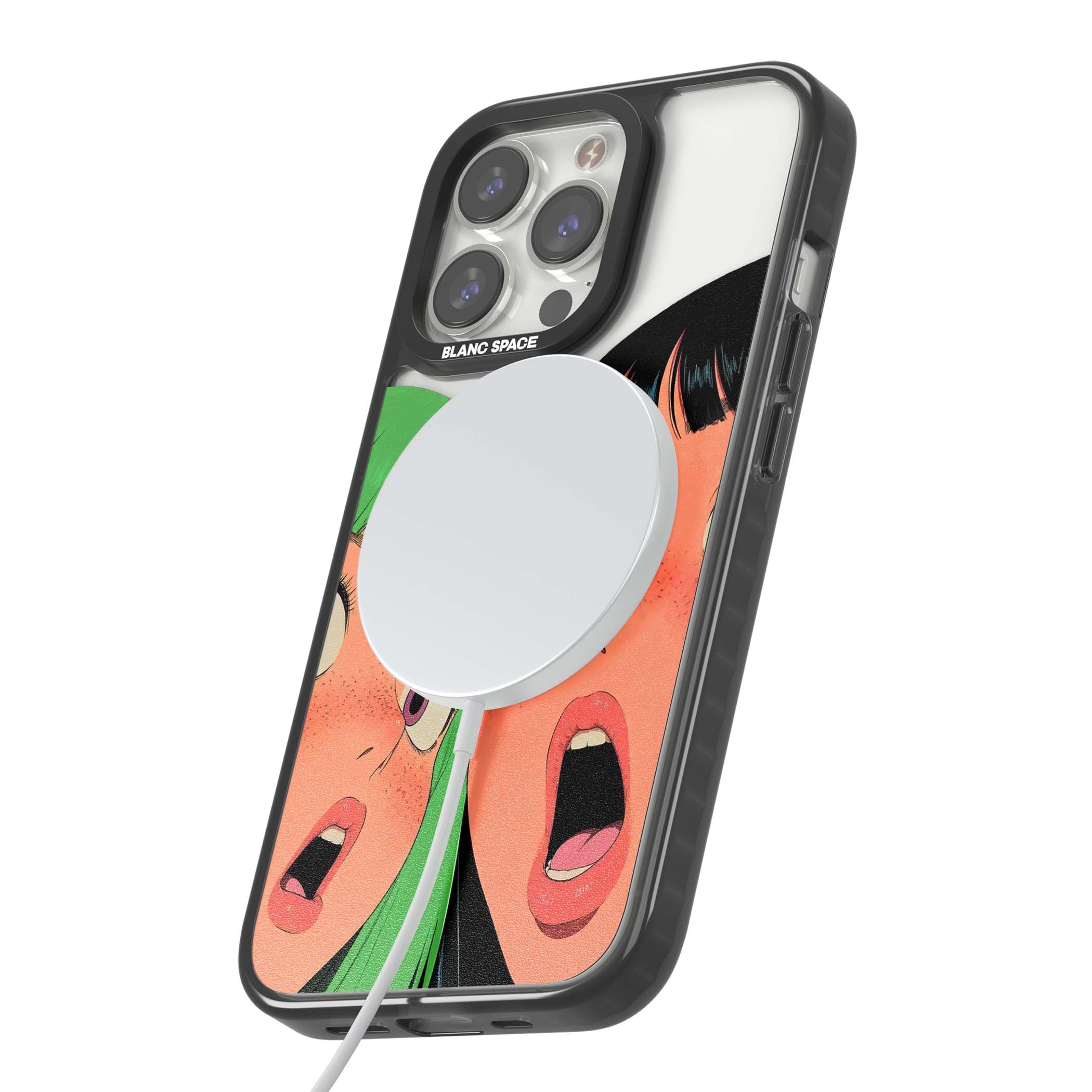 Gasp for her iPhone case | Black Impact Magsafe case for iPhone 13 Pro, iPhone 14 Pro, iPhone 15 Pro
