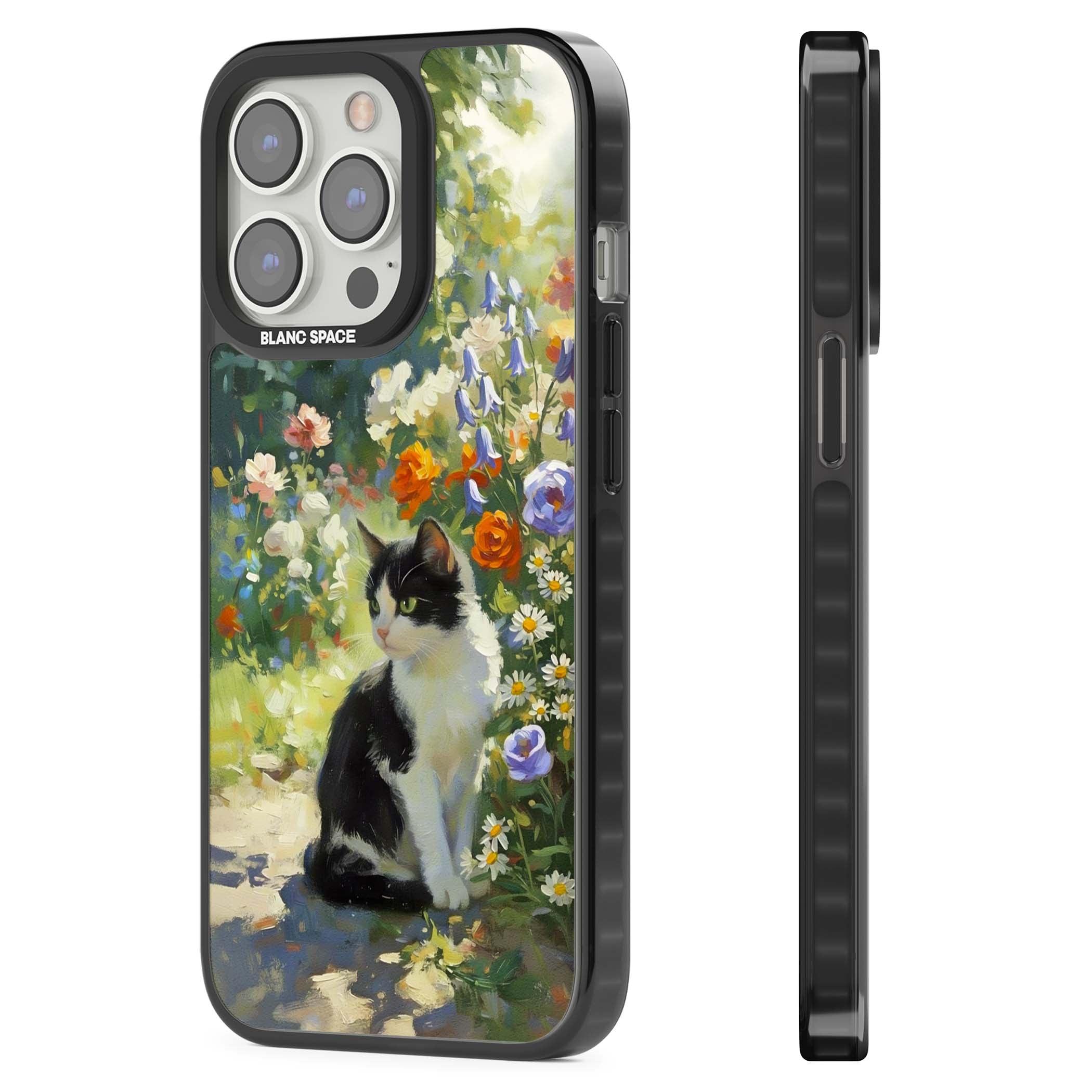 Cat In The Meadow for her iPhone case | Black Impact Magsafe case for iPhone 13 Pro, iPhone 14 Pro, iPhone 15 Pro