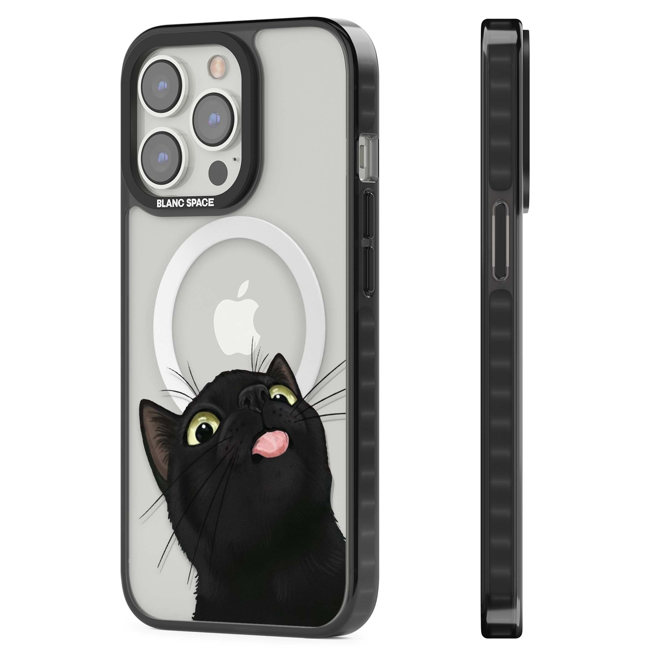Black Cat Energy for her iPhone case | Black Impact Magsafe case for iPhone 13 Pro, iPhone 14 Pro, iPhone 15 Pro