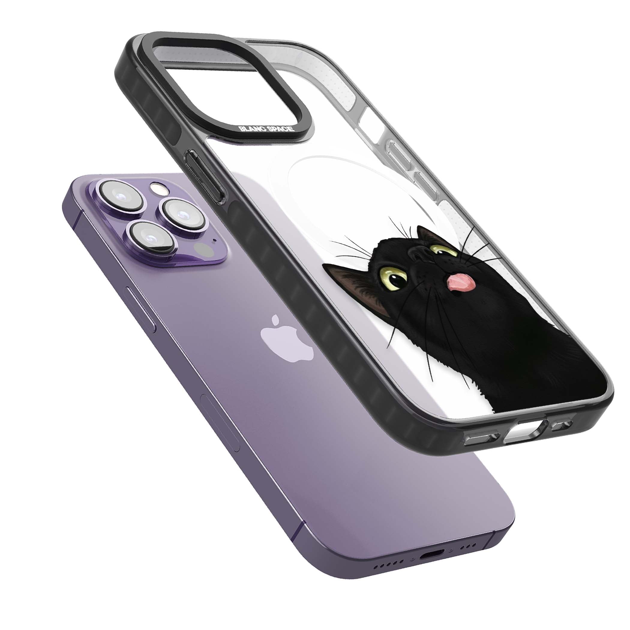 Black Cat Energy for her iPhone case | Black Impact Magsafe case for iPhone 13 Pro, iPhone 14 Pro, iPhone 15 Pro