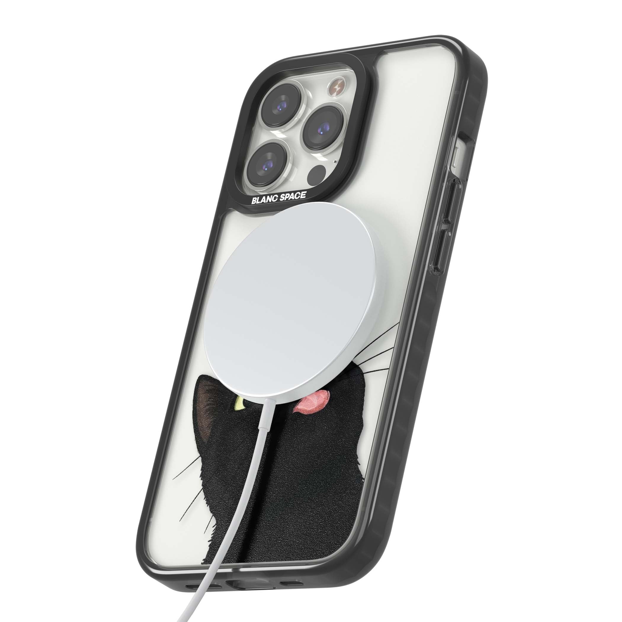 Black Cat Energy for her iPhone case | Black Impact Magsafe case for iPhone 13 Pro, iPhone 14 Pro, iPhone 15 Pro