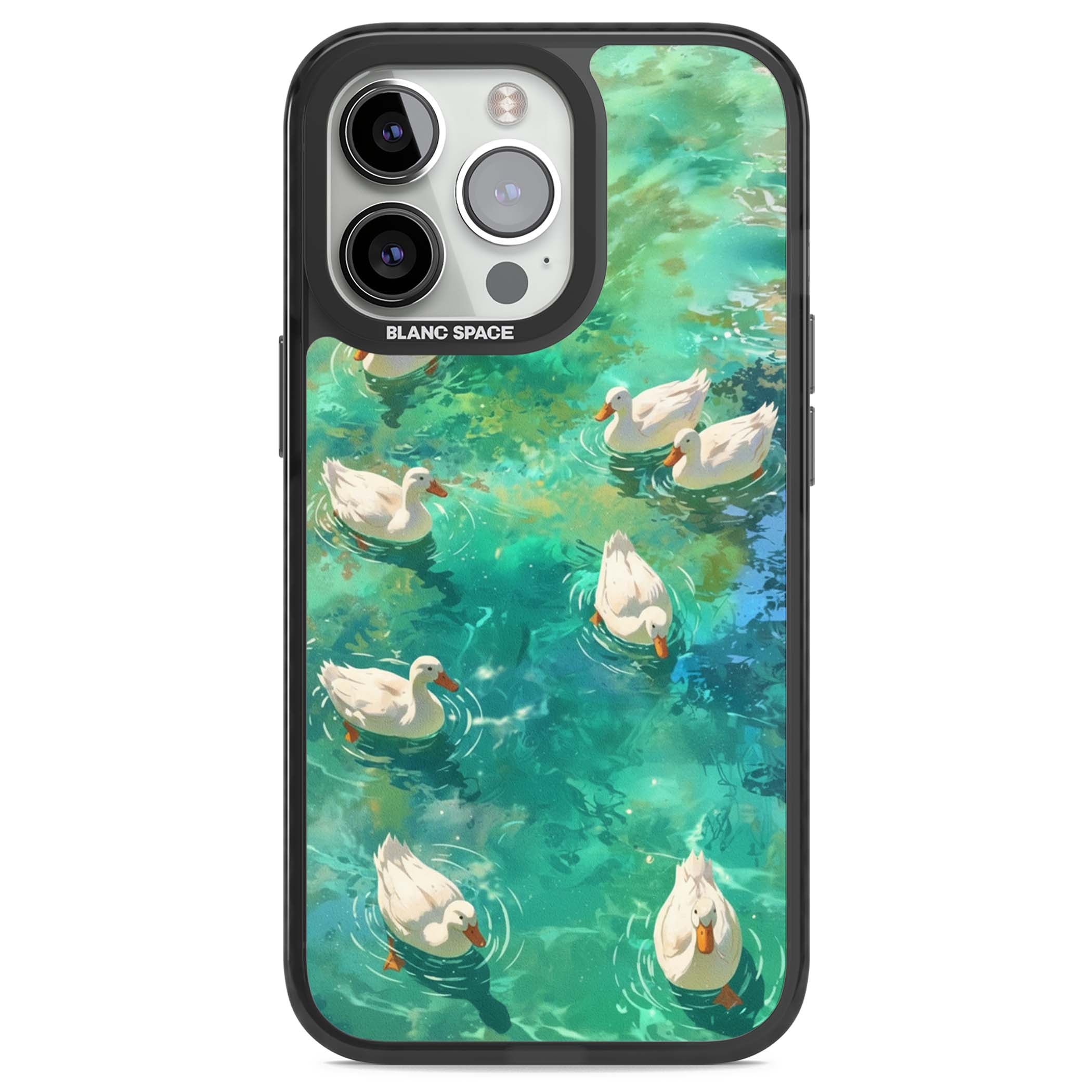 Ducks In The Pond for her iPhone case | Black Impact Magsafe case for iPhone 13 Pro, iPhone 14 Pro, iPhone 15 Pro