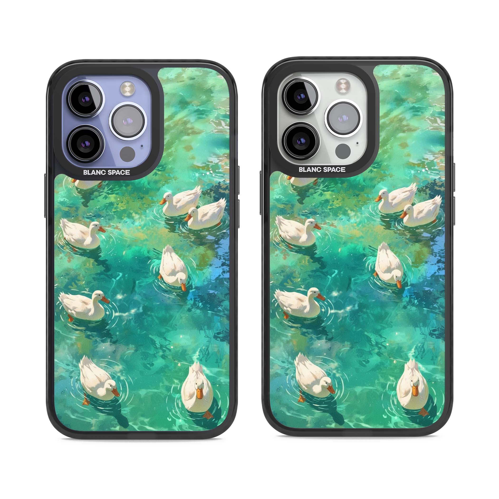 Ducks In The Pond for her iPhone case | Black Impact Magsafe case for iPhone 13 Pro, iPhone 14 Pro, iPhone 15 Pro
