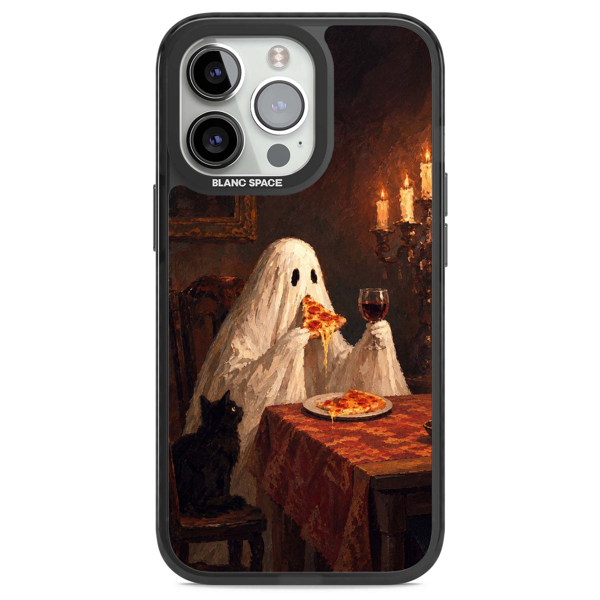 Lonely Night In art iPhone case | Black Impact Magsafe case for iPhone 13 Pro, iPhone 14 Pro, iPhone 15 Pro